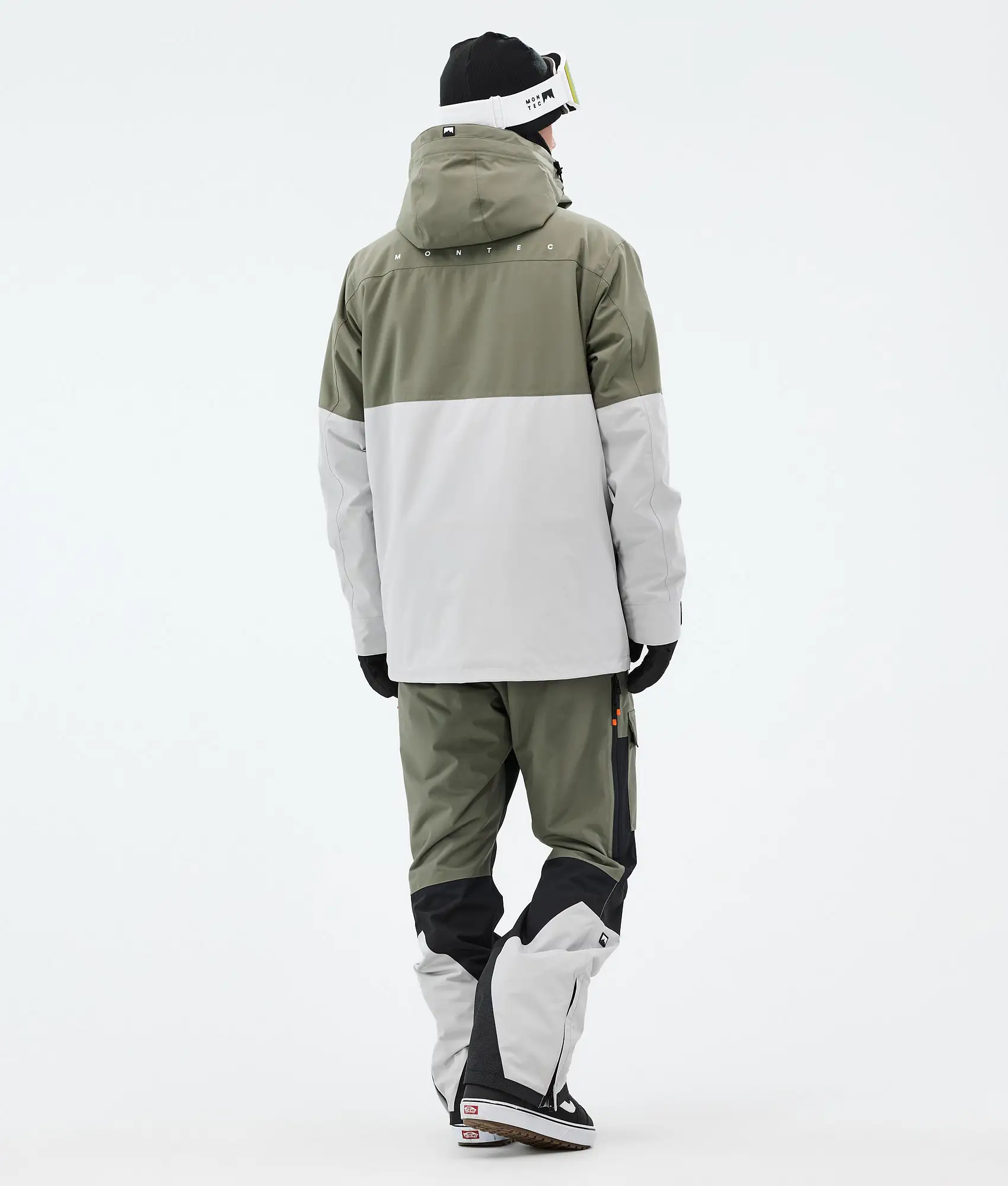 Doom Snowboard Jacket Men Greenish/Black/Light Grey