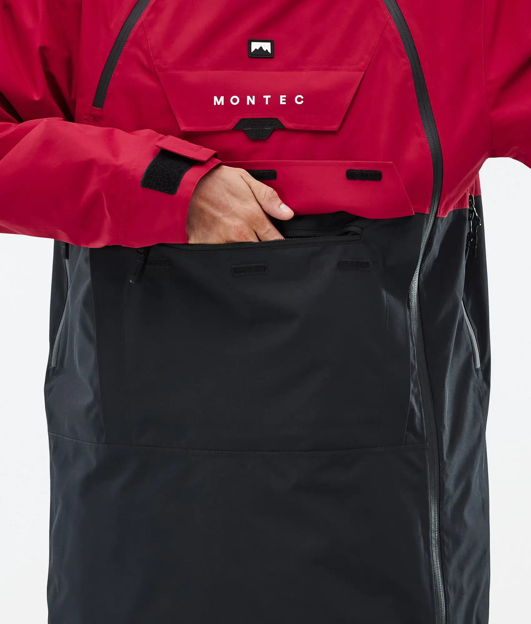 Doom Ski Jacket Men Deep Red/Black