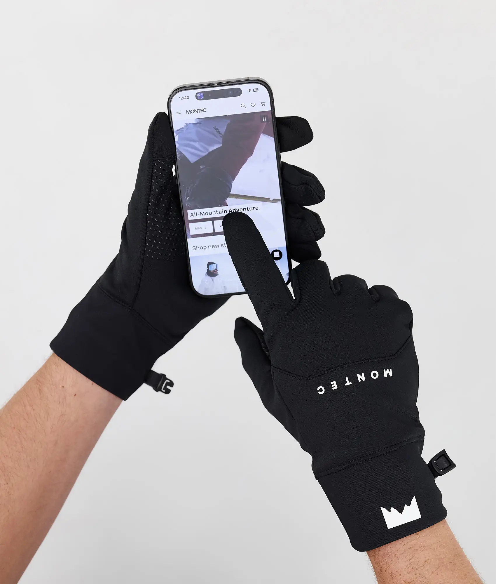 Utility Ski Gloves Black/White