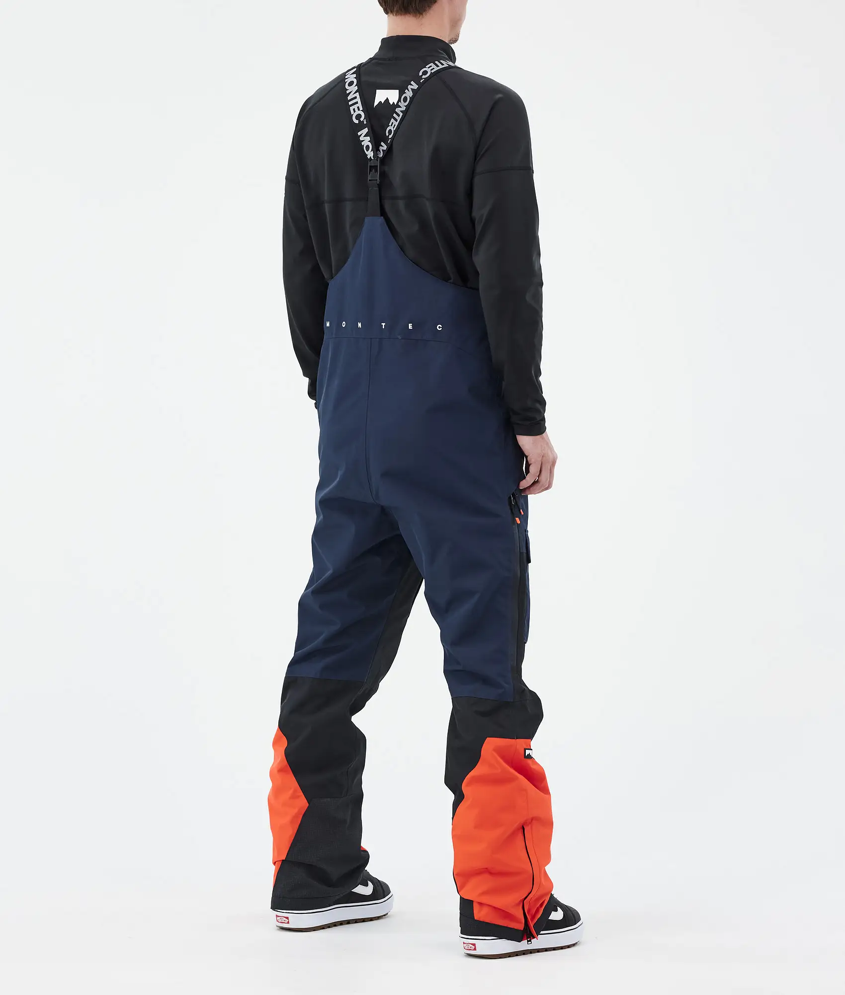 Fawk Snowboard Pants Men Dark Blue/Black/Orange