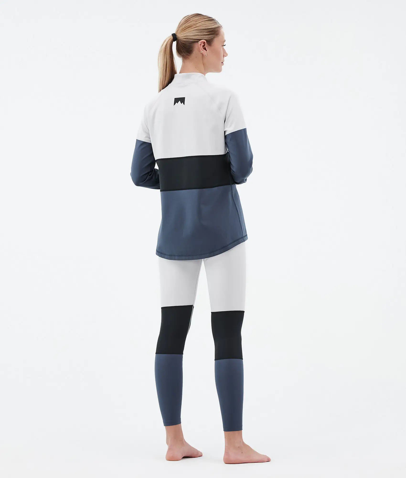 Alpha W Base Layer Pant Women Light Grey/Black/Metal Blue