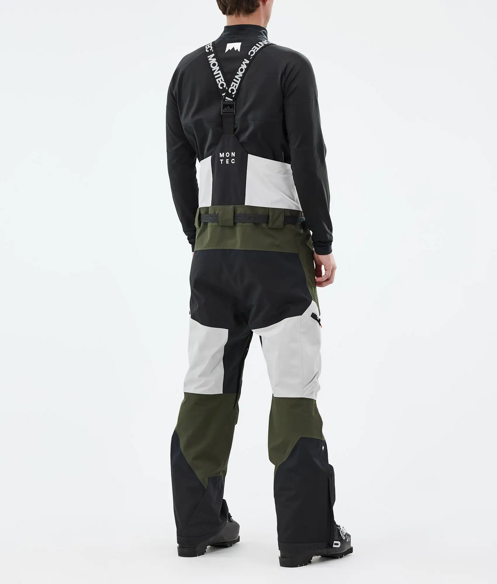 Dozer Ski Pants Men Light Grey/Black/Olive Green