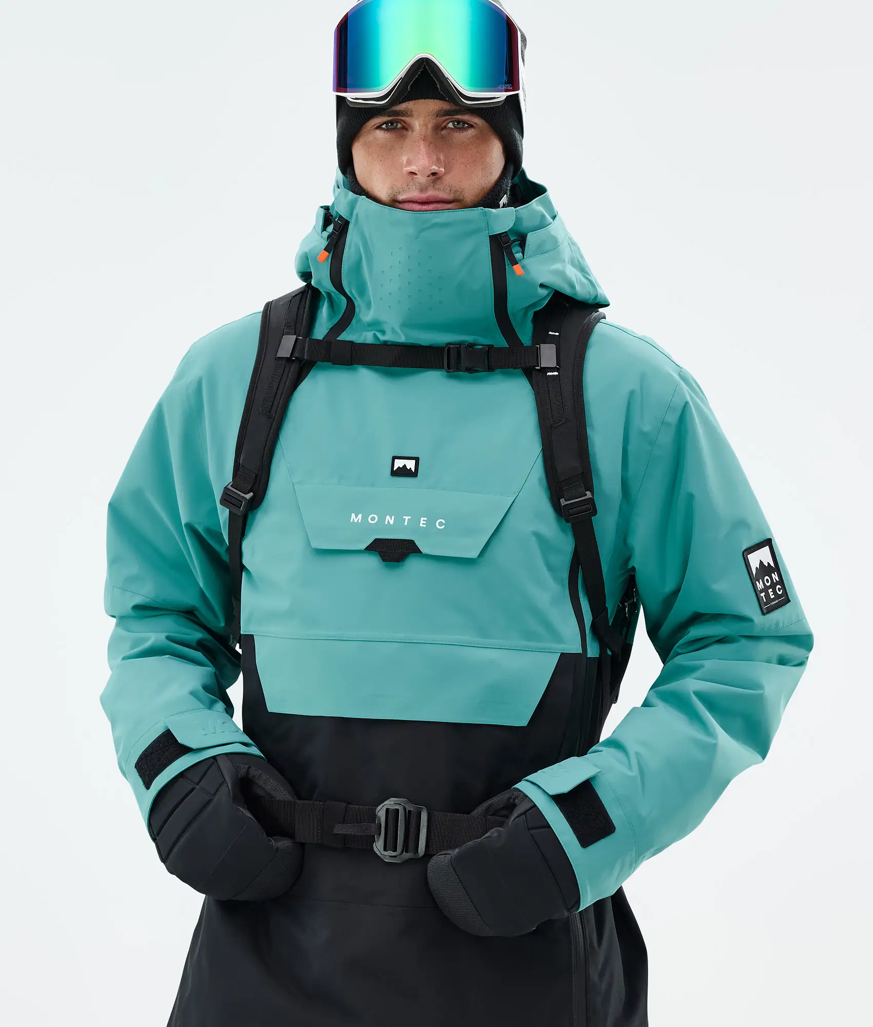 Doom Snowboard Jacket Men Turquoise/Black