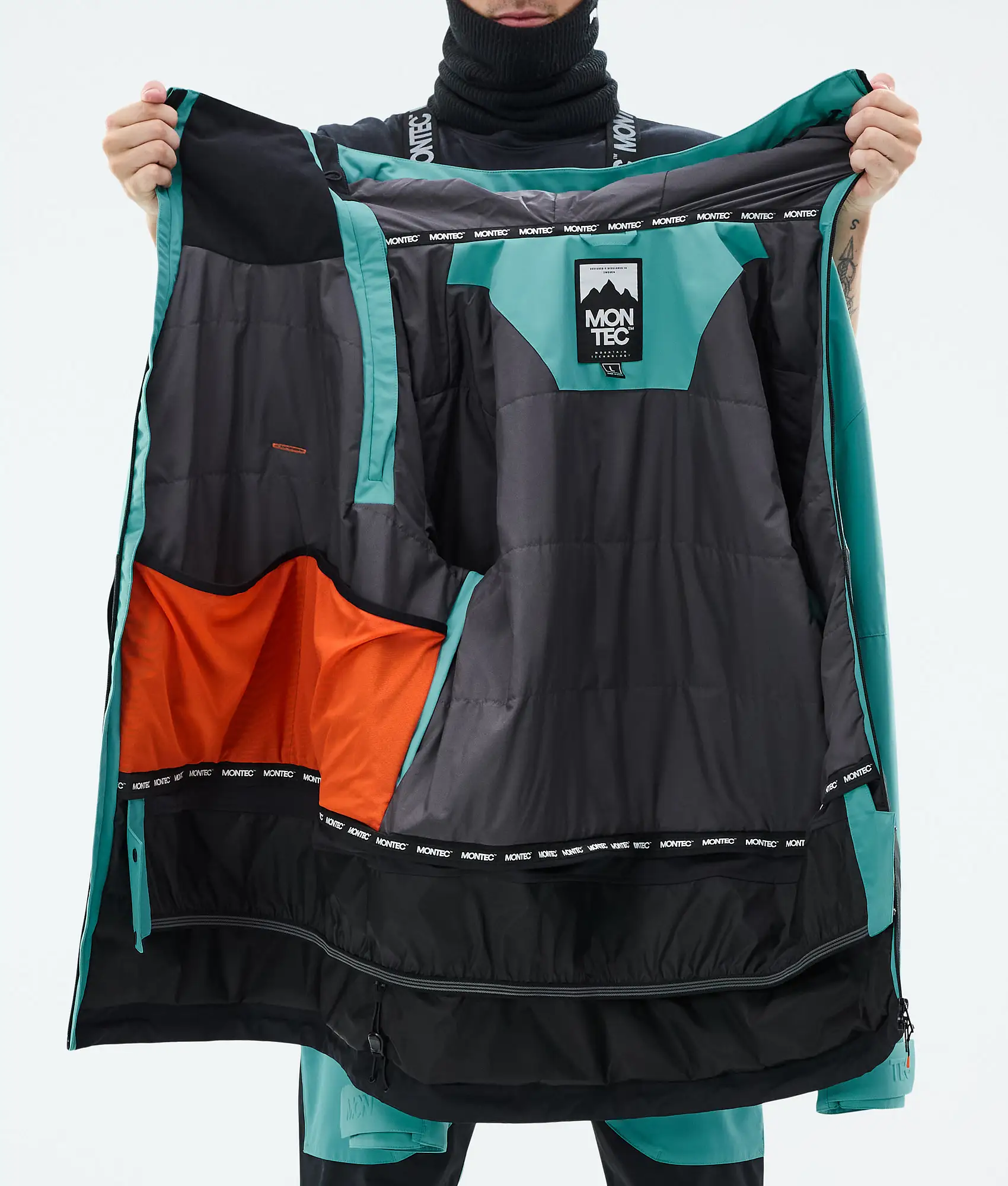 Doom Snowboard Jacket Men Turquoise/Black