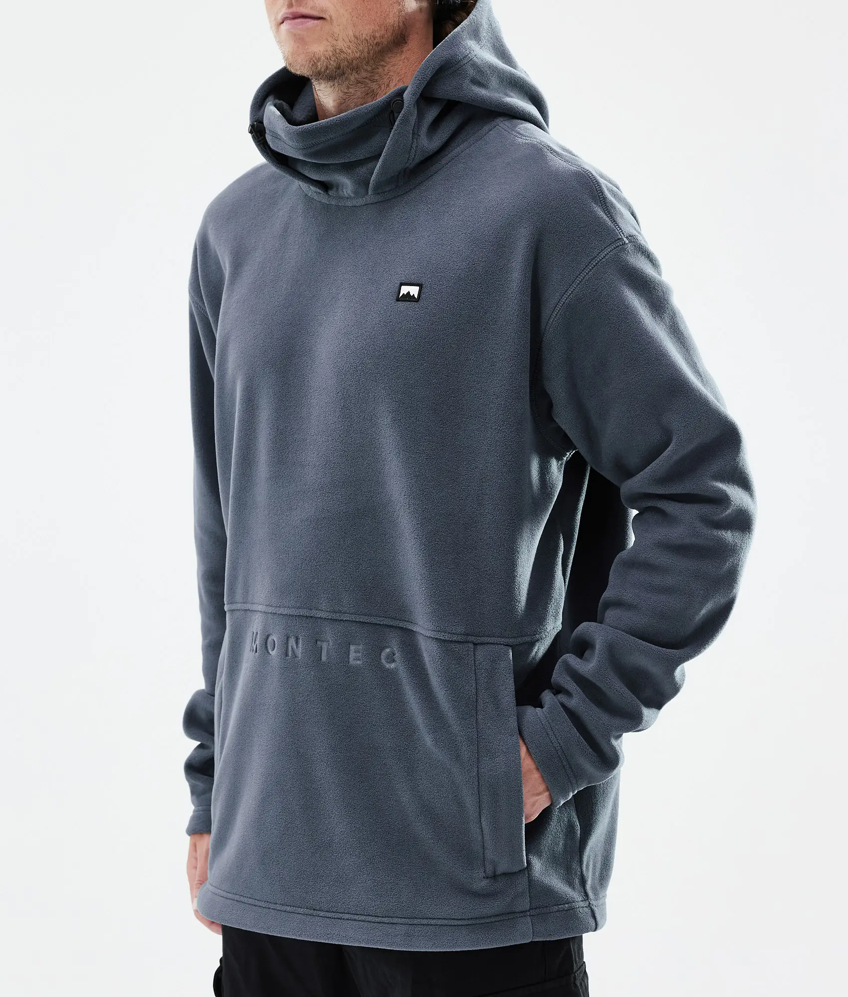Delta Fleece Hoodie Men Metal Blue