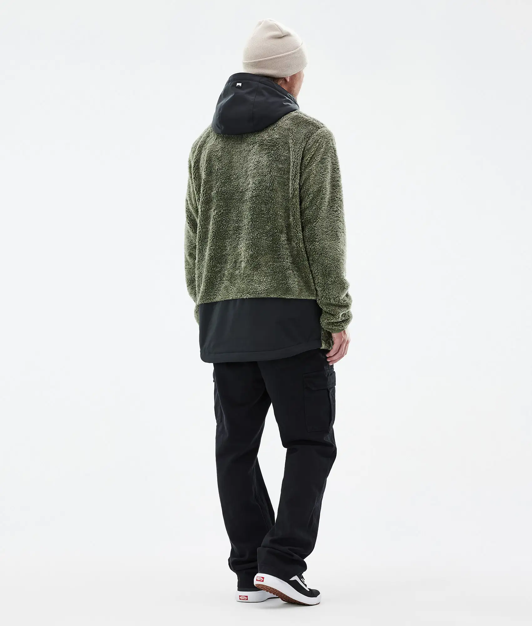 Lima Fleece Hoodie Men Greenish/Black