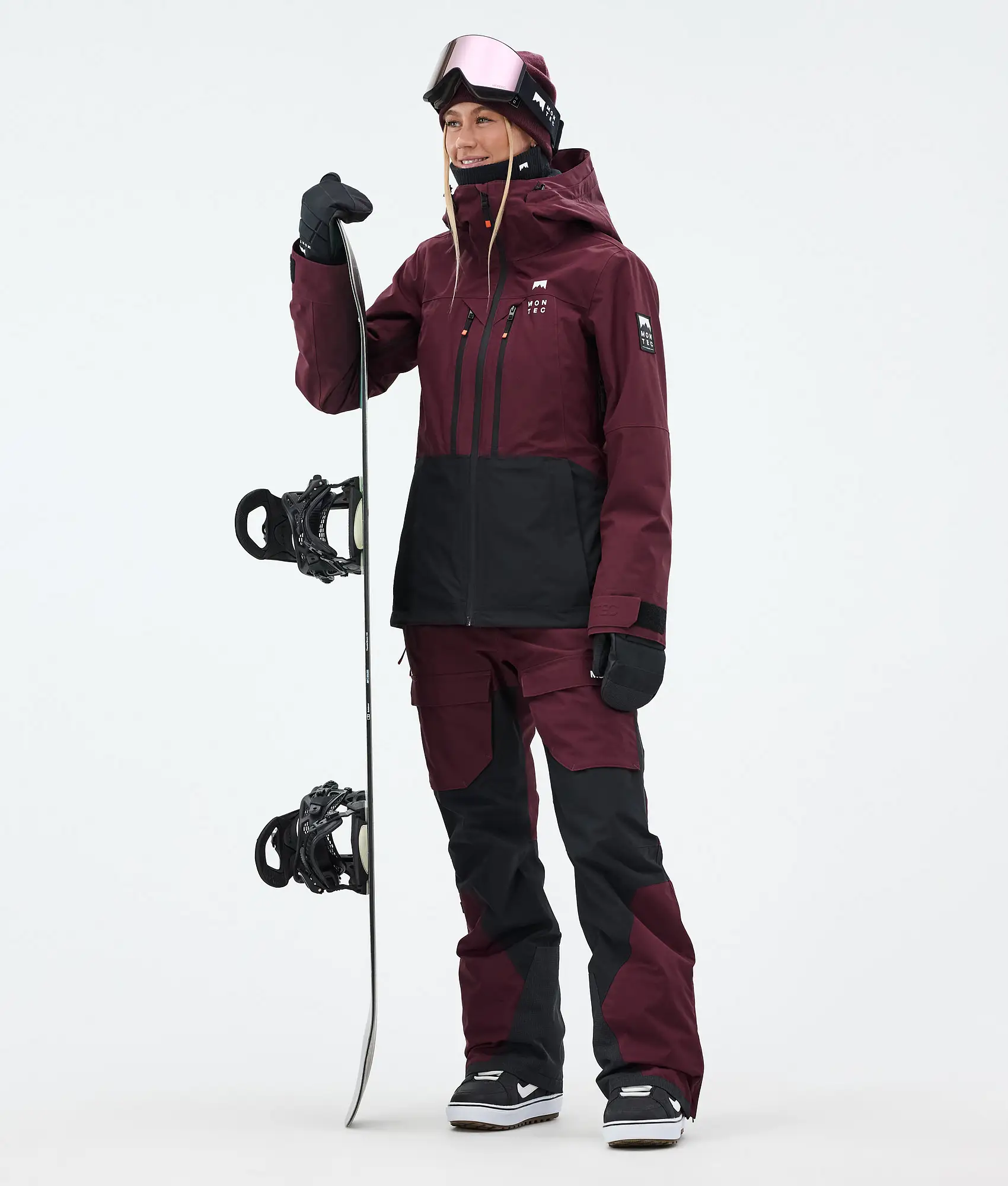 Moss W/Fawk W Snowboard Outfit Women Burgundy/Black