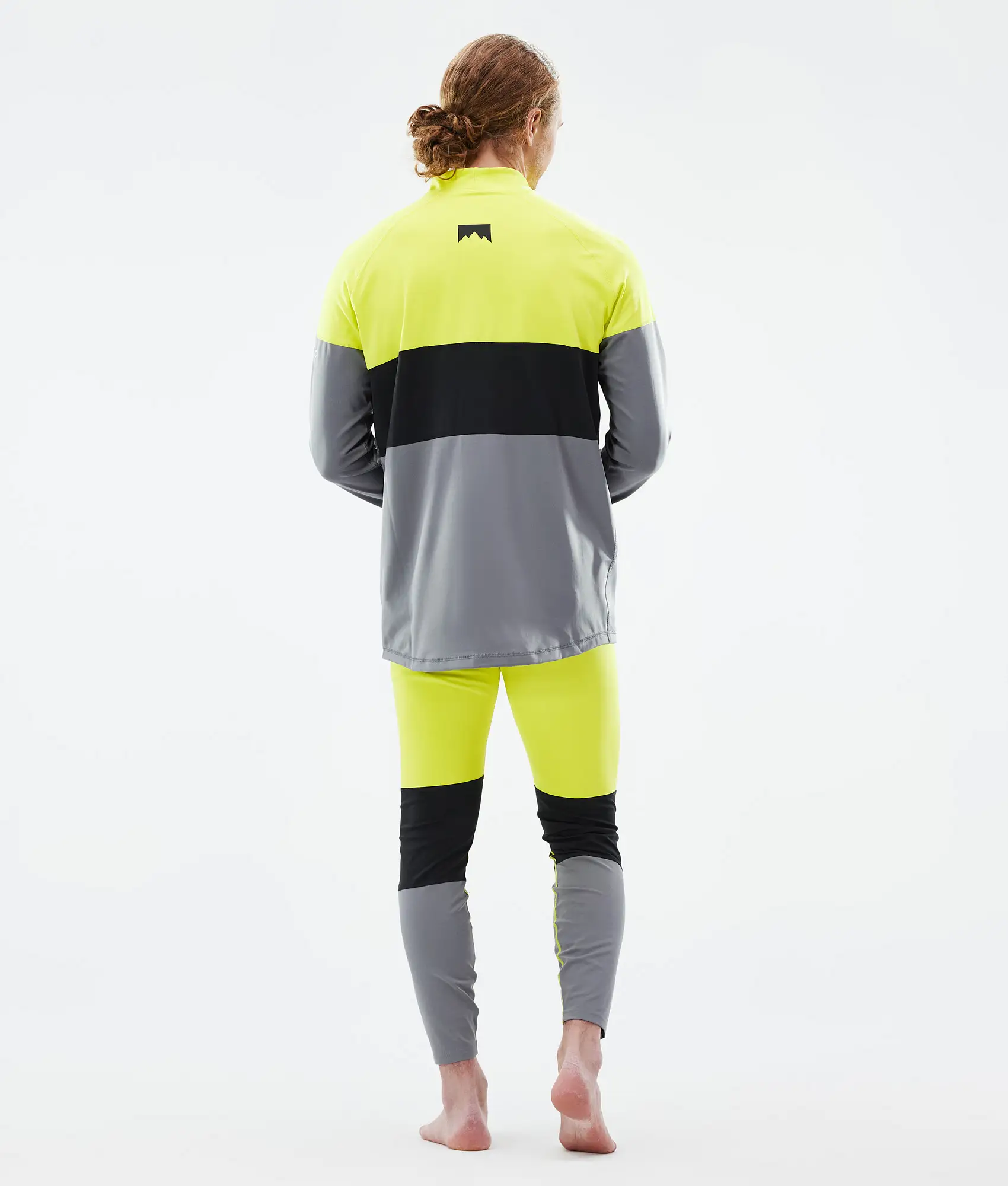 Alpha Base Layer Top Men Bright Yellow/Black/Light Pearl