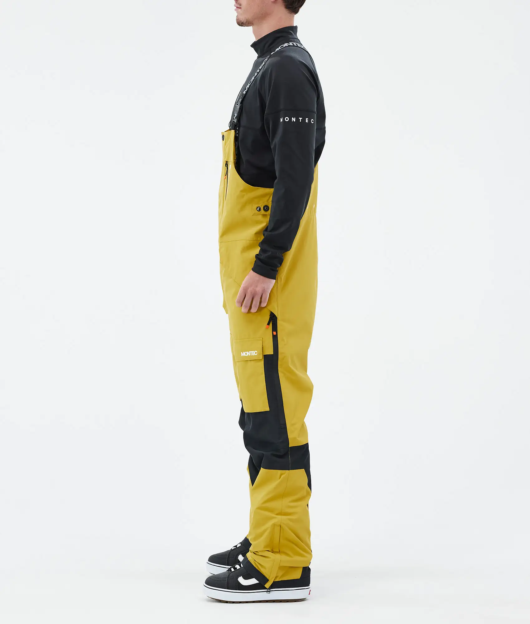Fawk Snowboard Pants Men Yellow/Black