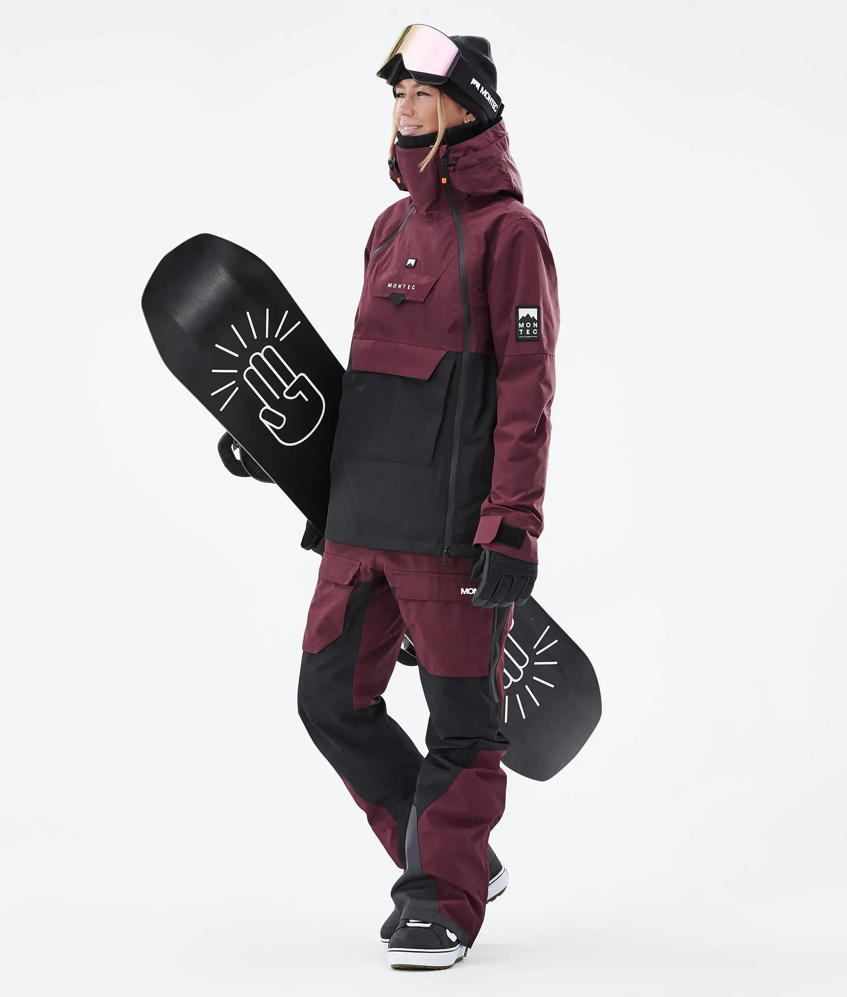 Doom W/Fawk W Snowboard Outfit Women Burgundy/Black