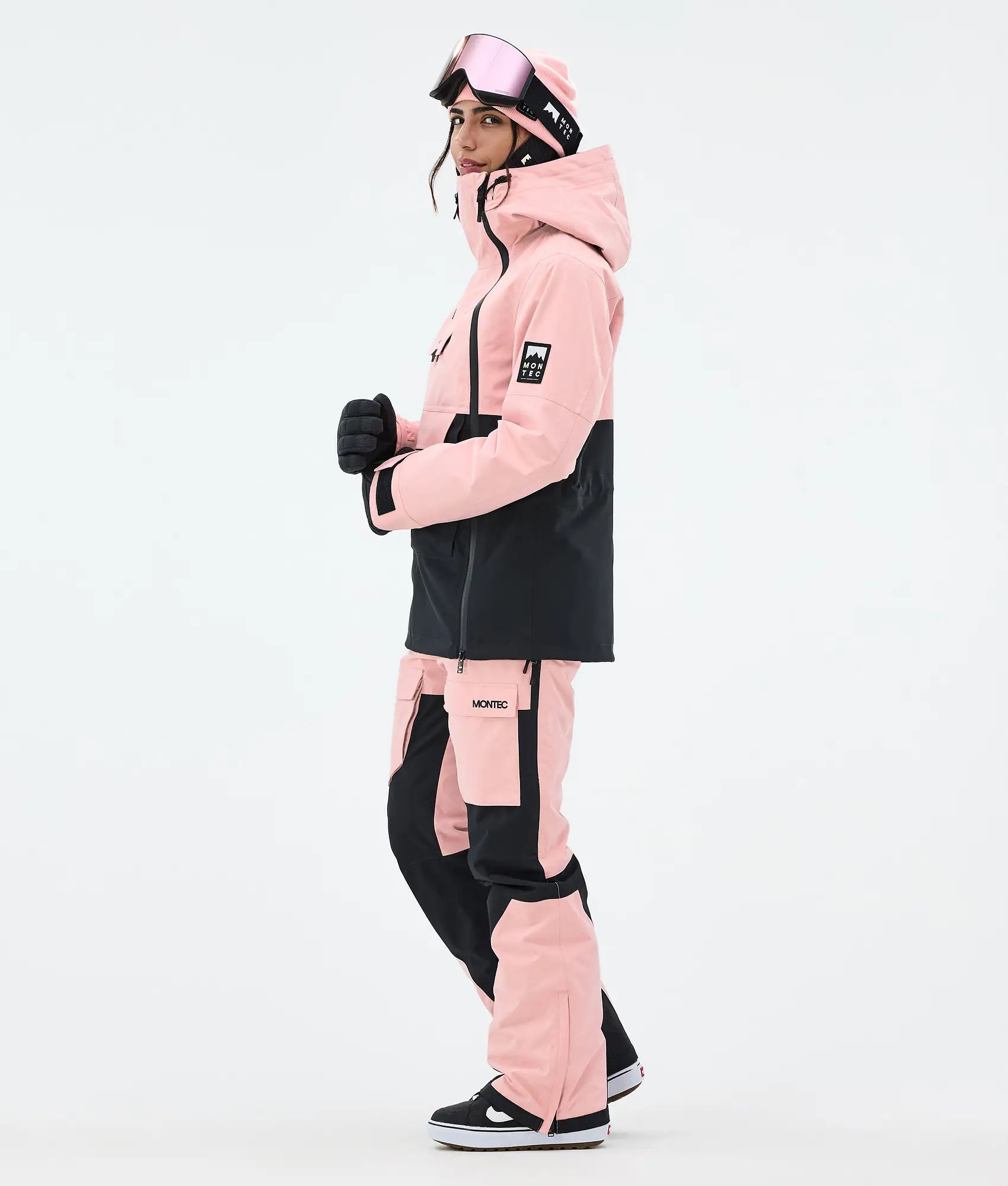 Doom W Snowboard Jacket Women Soft Pink/Black
