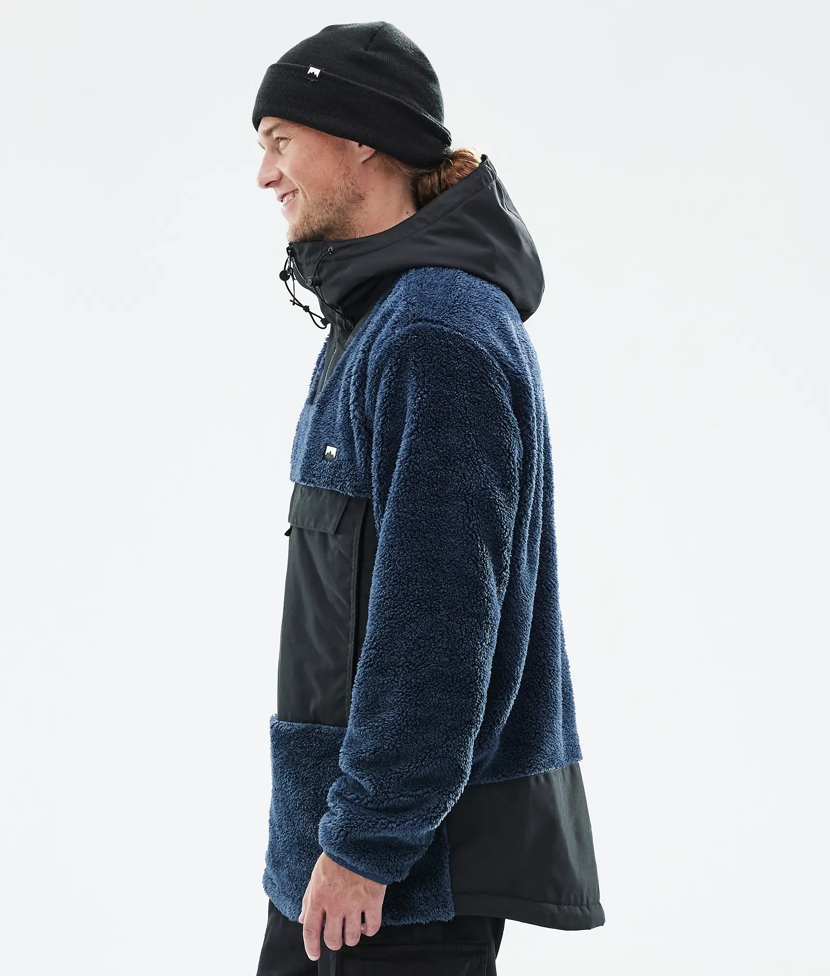 Lima Fleece Hoodie Men Dark Blue/Black