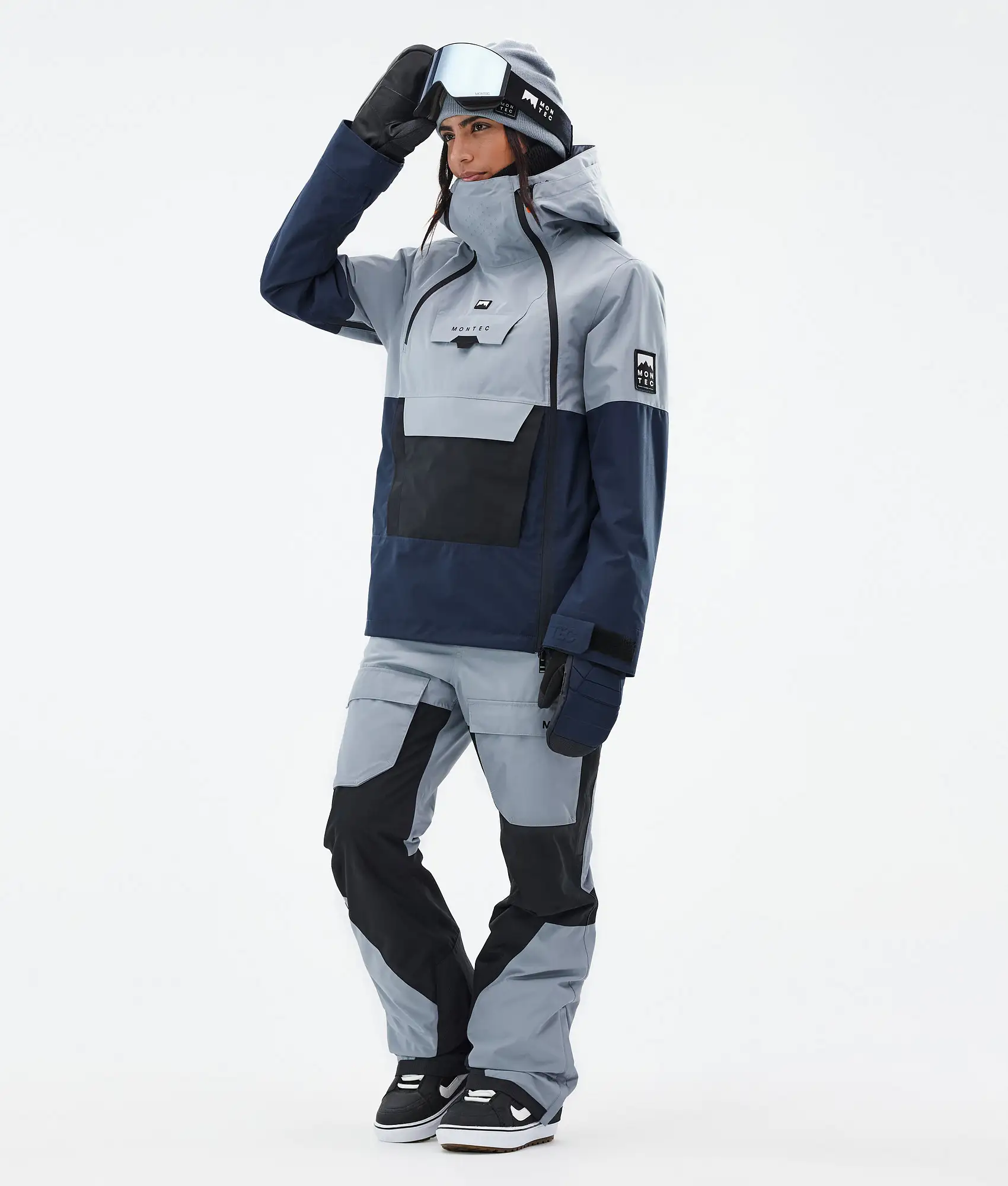 Doom W Snowboard Jacket Women Soft Blue/Black/Dark Blue