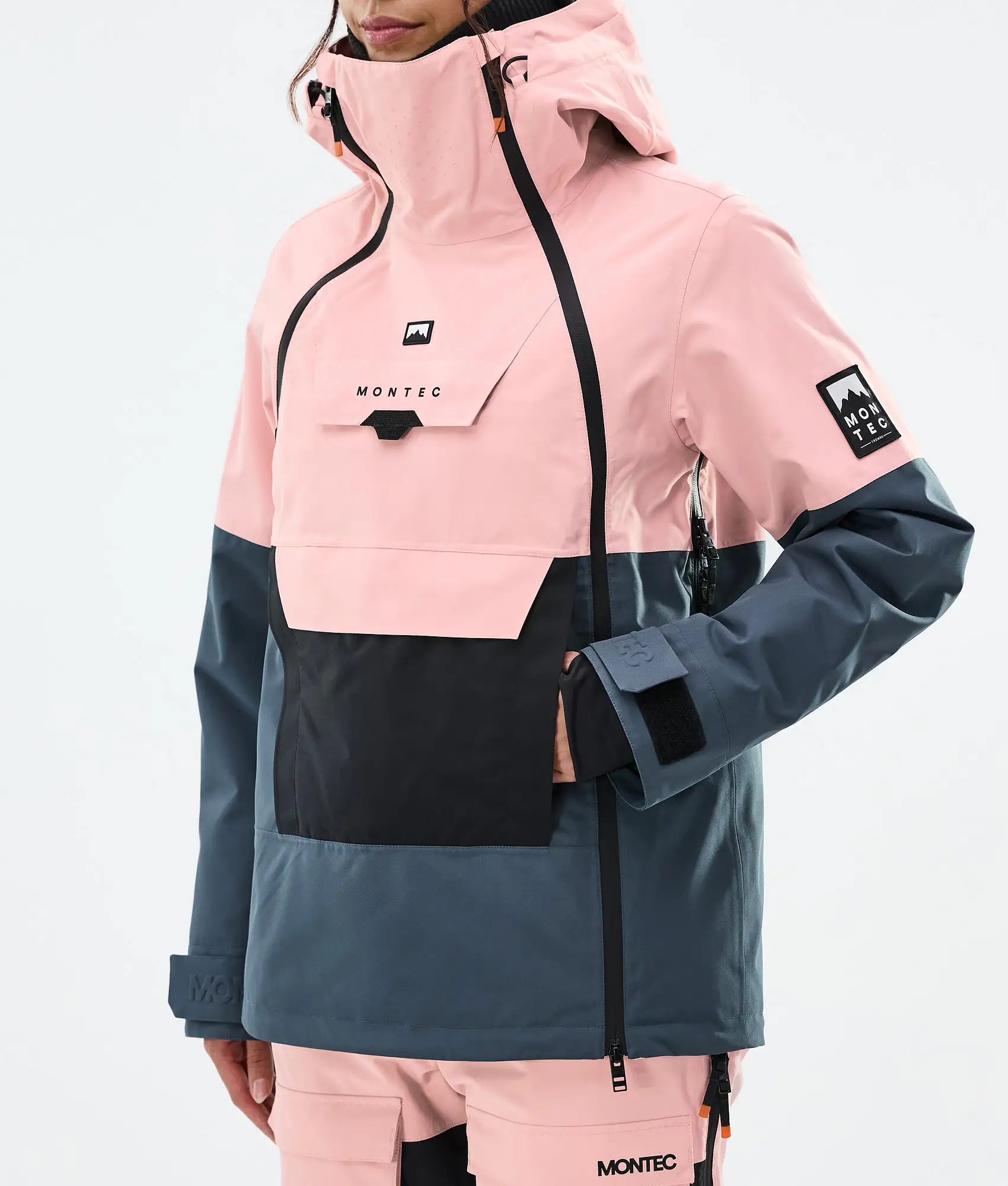 Doom W Snowboard Jacket Women Soft Pink/Black/Metal Blue