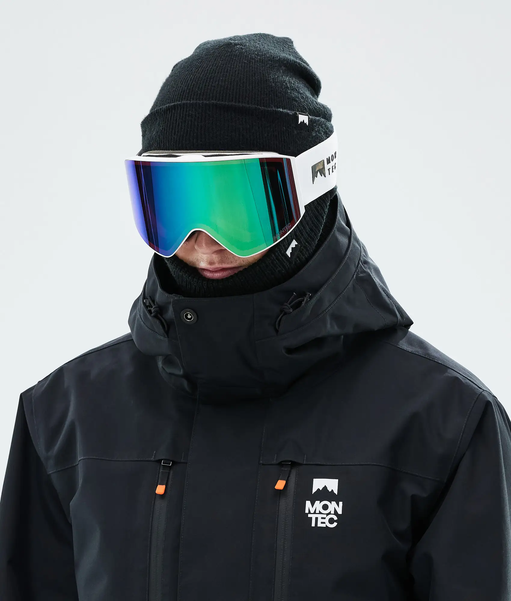 Scope Ski Goggles White W/Tourmaline Green Mirror