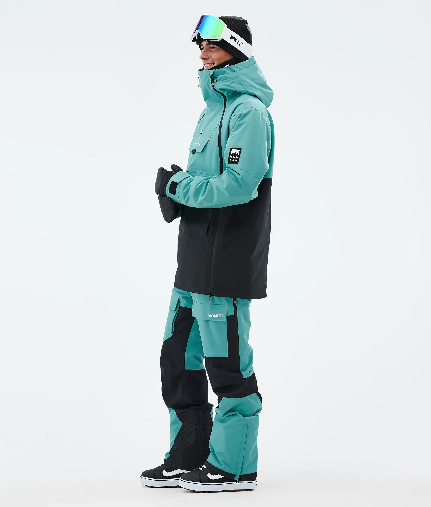 Doom Snowboard Jacket Men Turquoise/Black