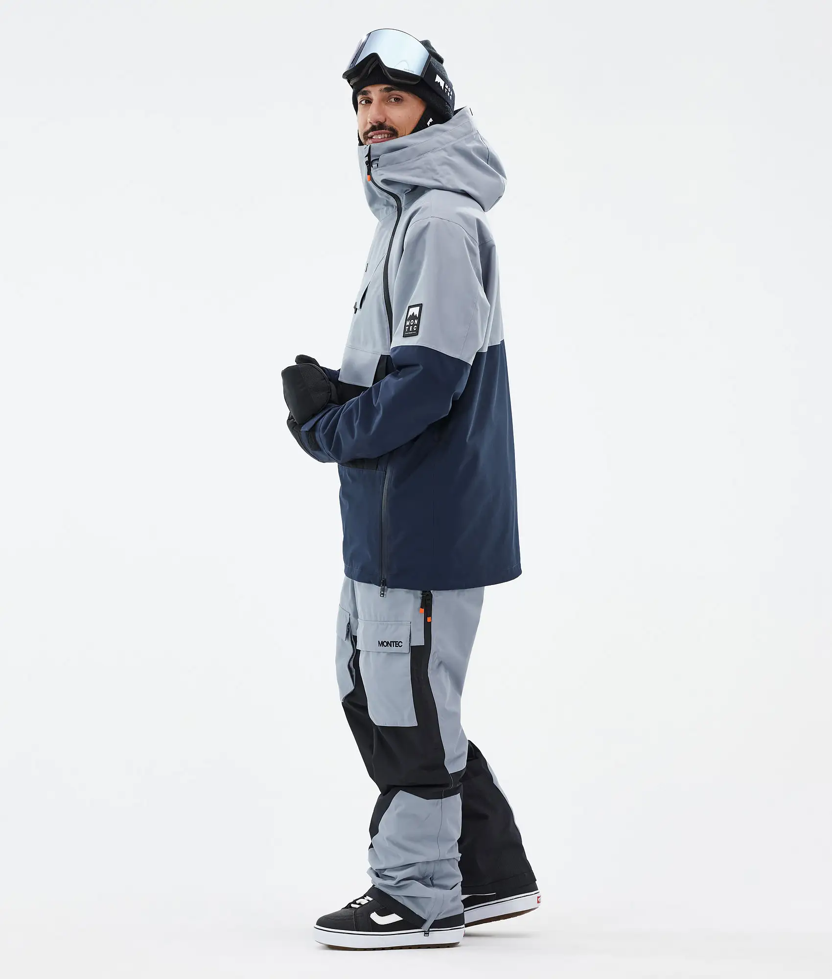 Doom Snowboard Jacket Men Soft Blue/Black/Dark Blue