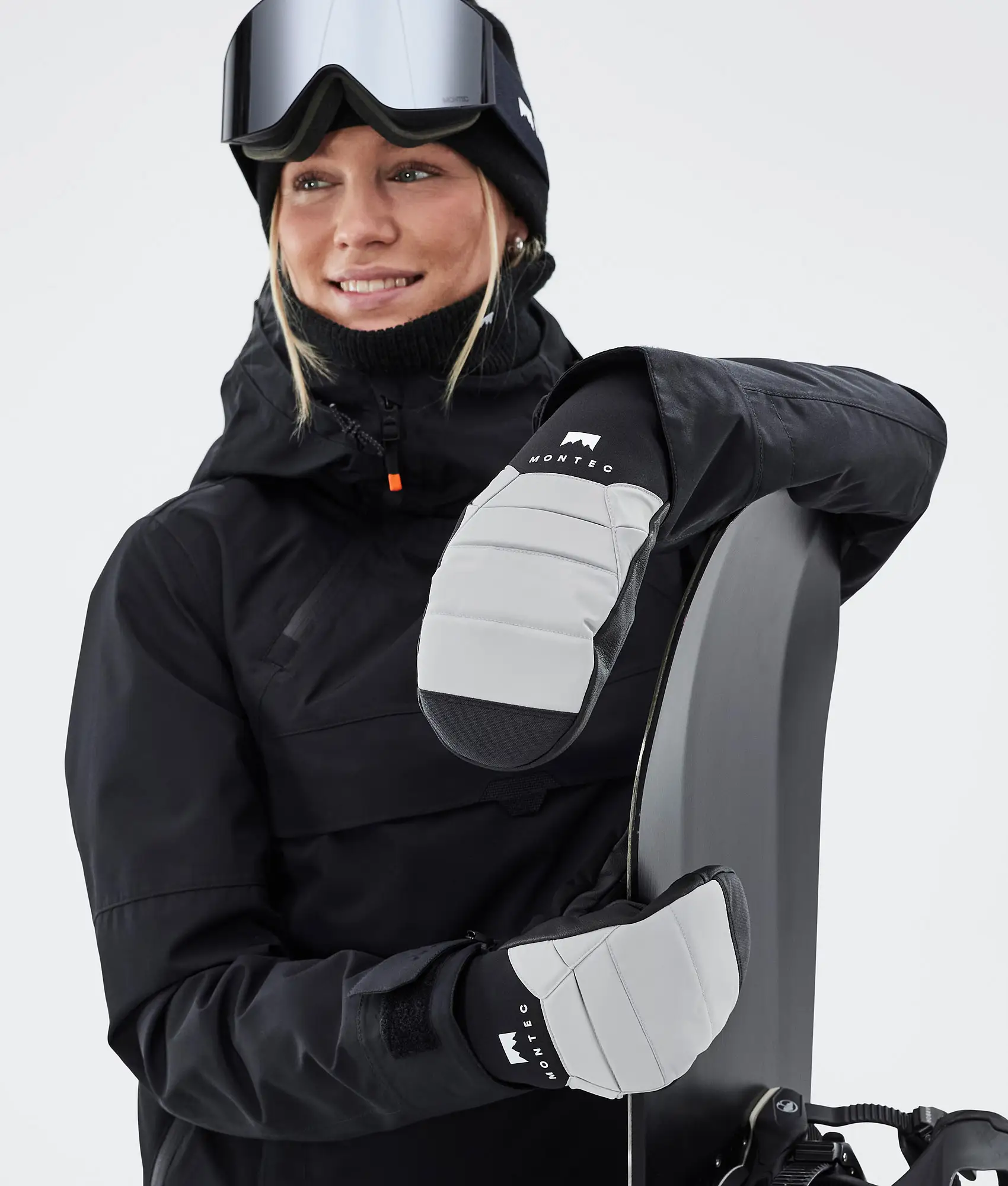 Kilo 22 Snow Mittens Light Grey