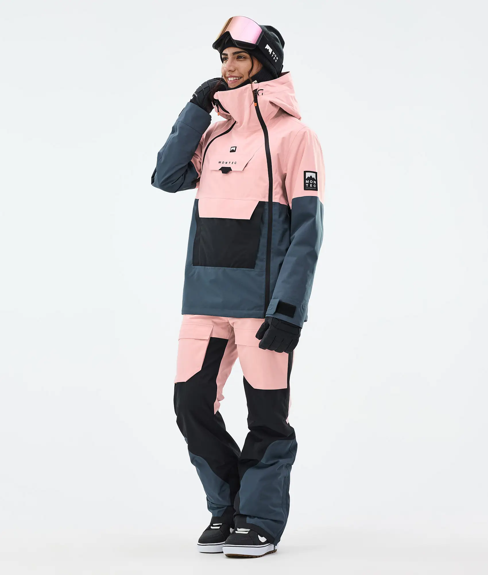 Doom W/Fawk W Snowboard Outfit Women Soft Pink/Black/Metal Blue