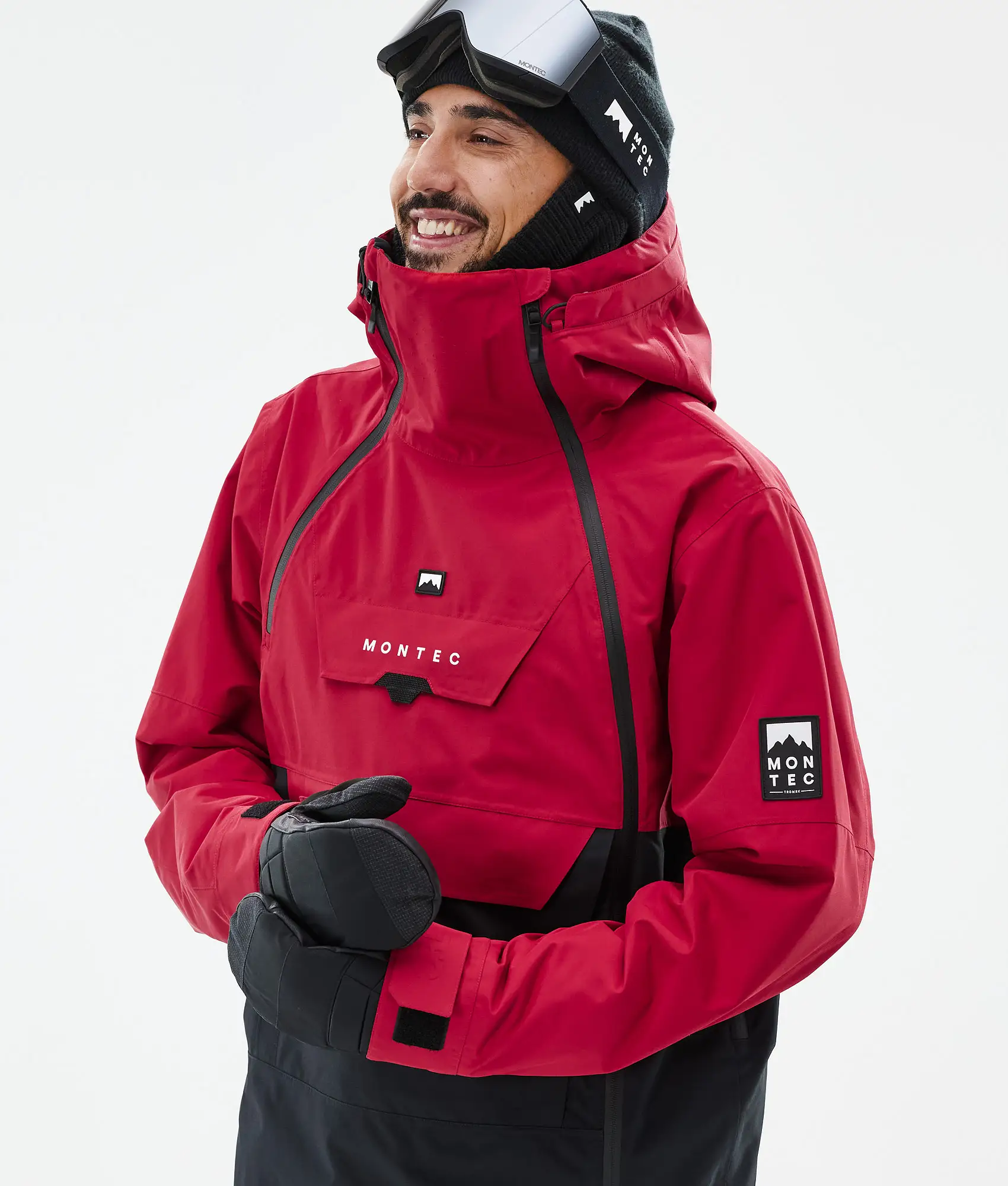 Doom Ski Jacket Men Deep Red/Black