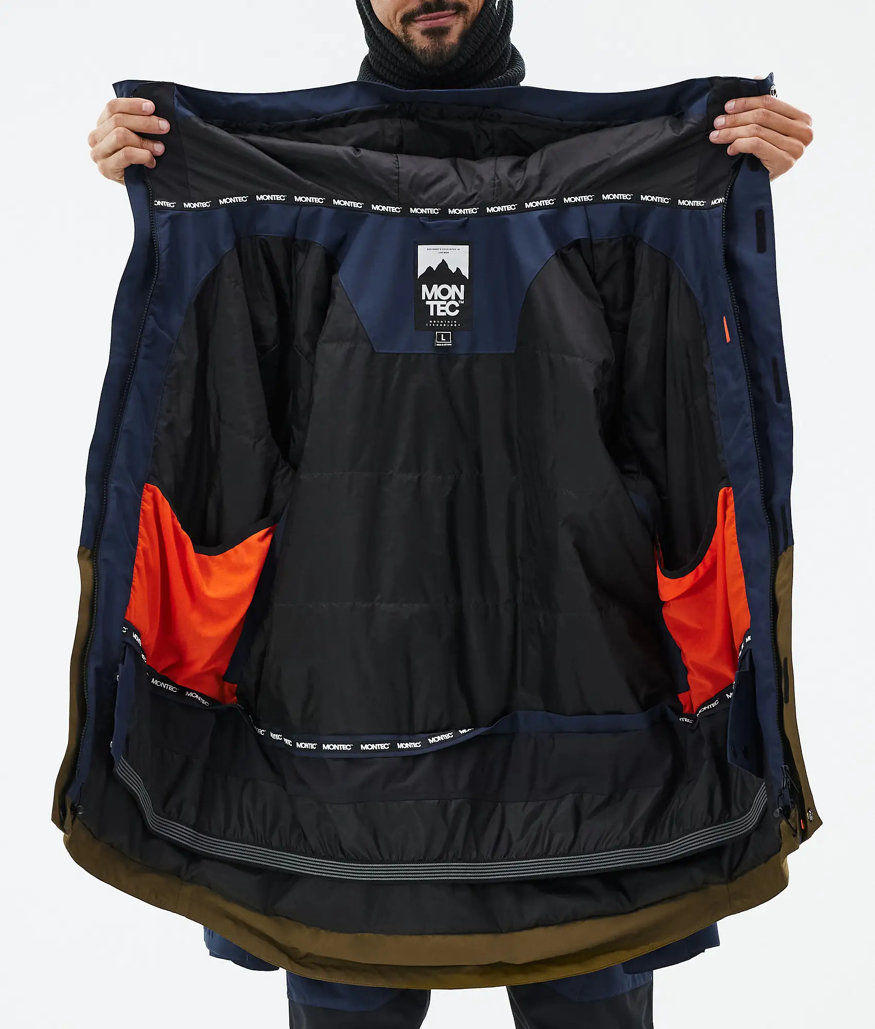 Fawk Ski Jacket Men Dark Blue/Fatigue
