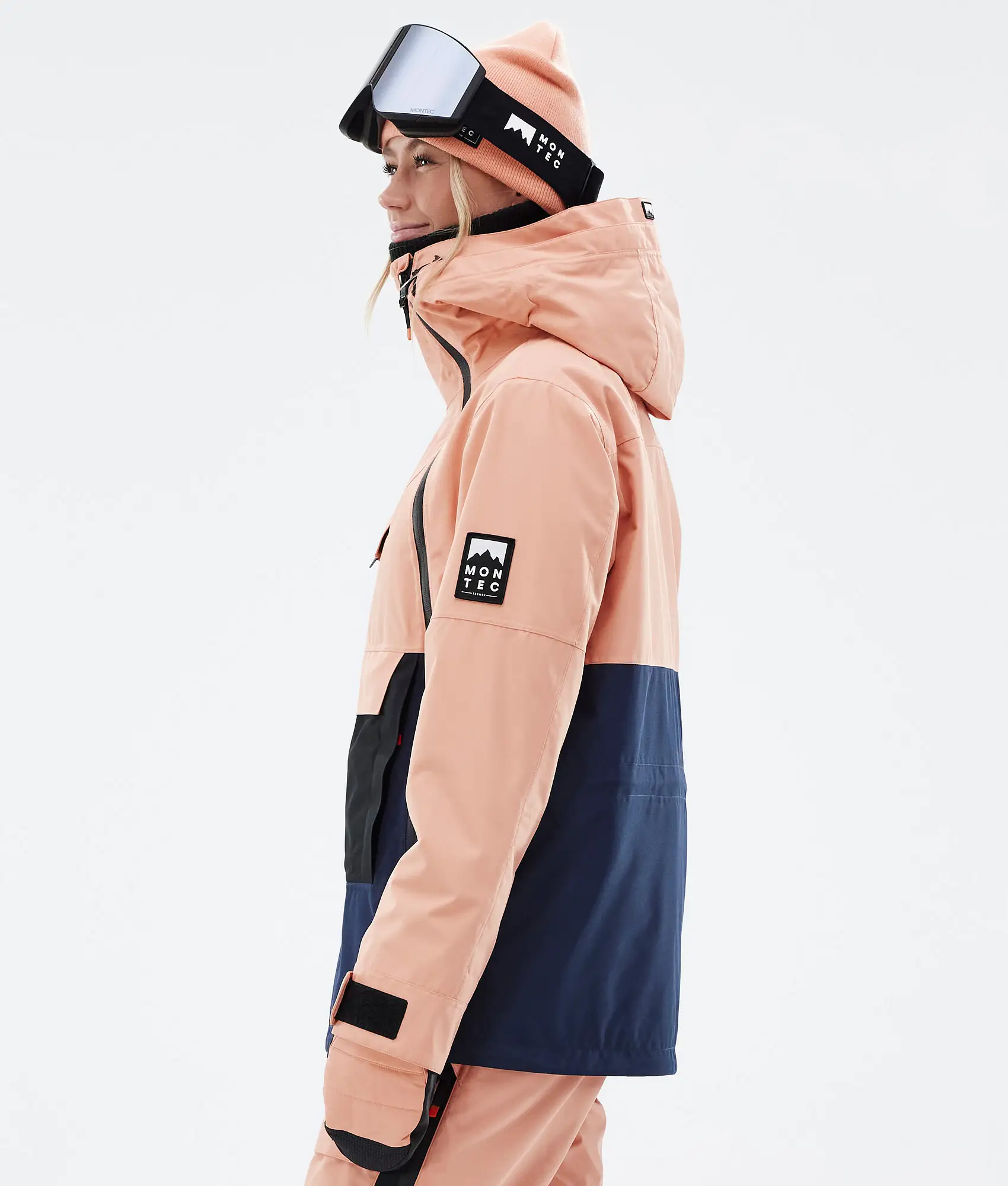 Doom W Snowboard Jacket Women Faded Peach/Black/Dark Blue