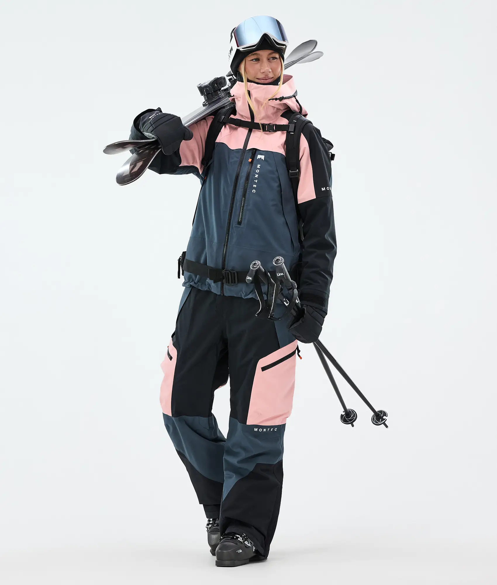 Oracle W Ski Jacket Women Soft Pink/Black/Metal Blue