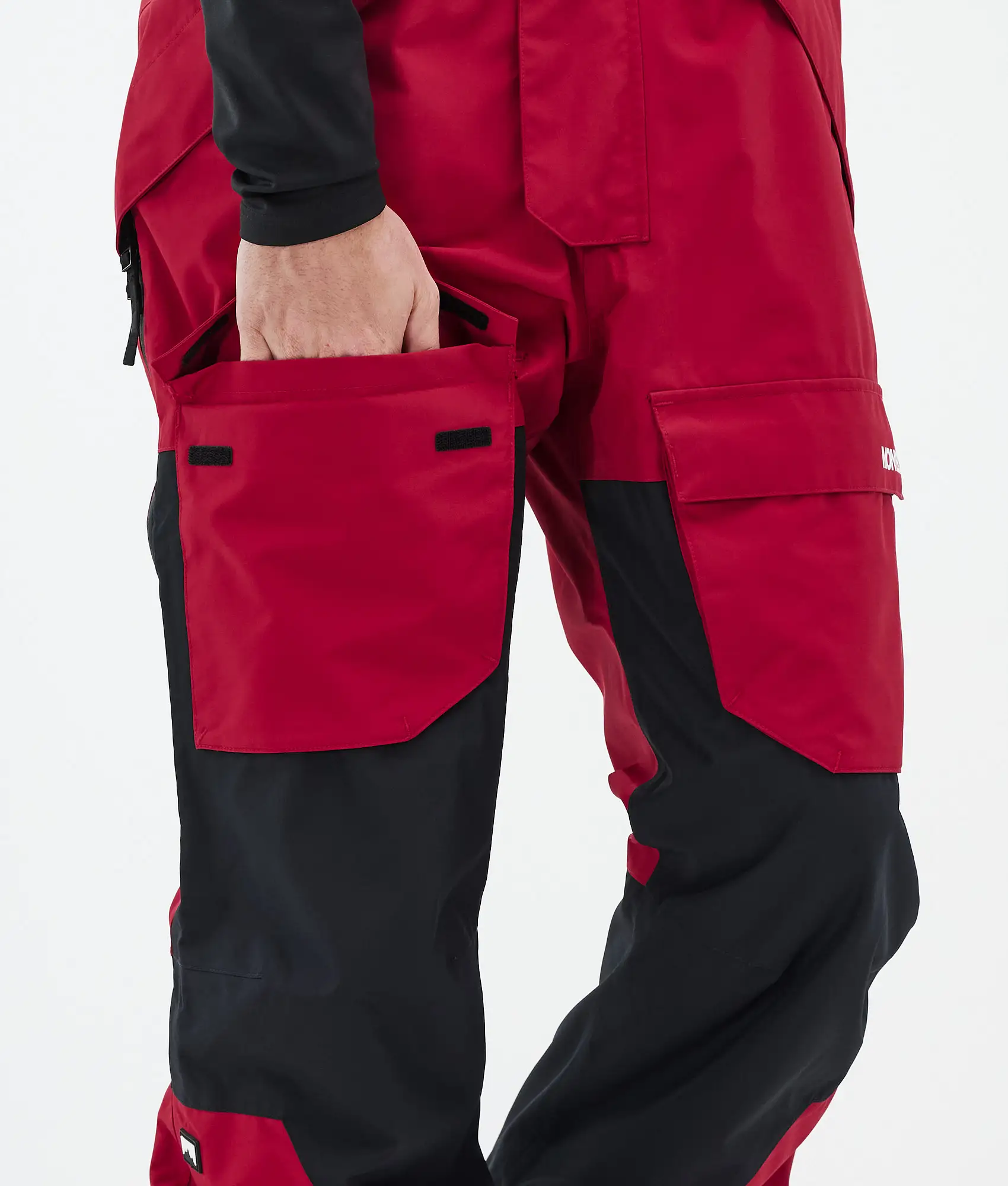 Fawk Snowboard Pants Men Deep Red/Black