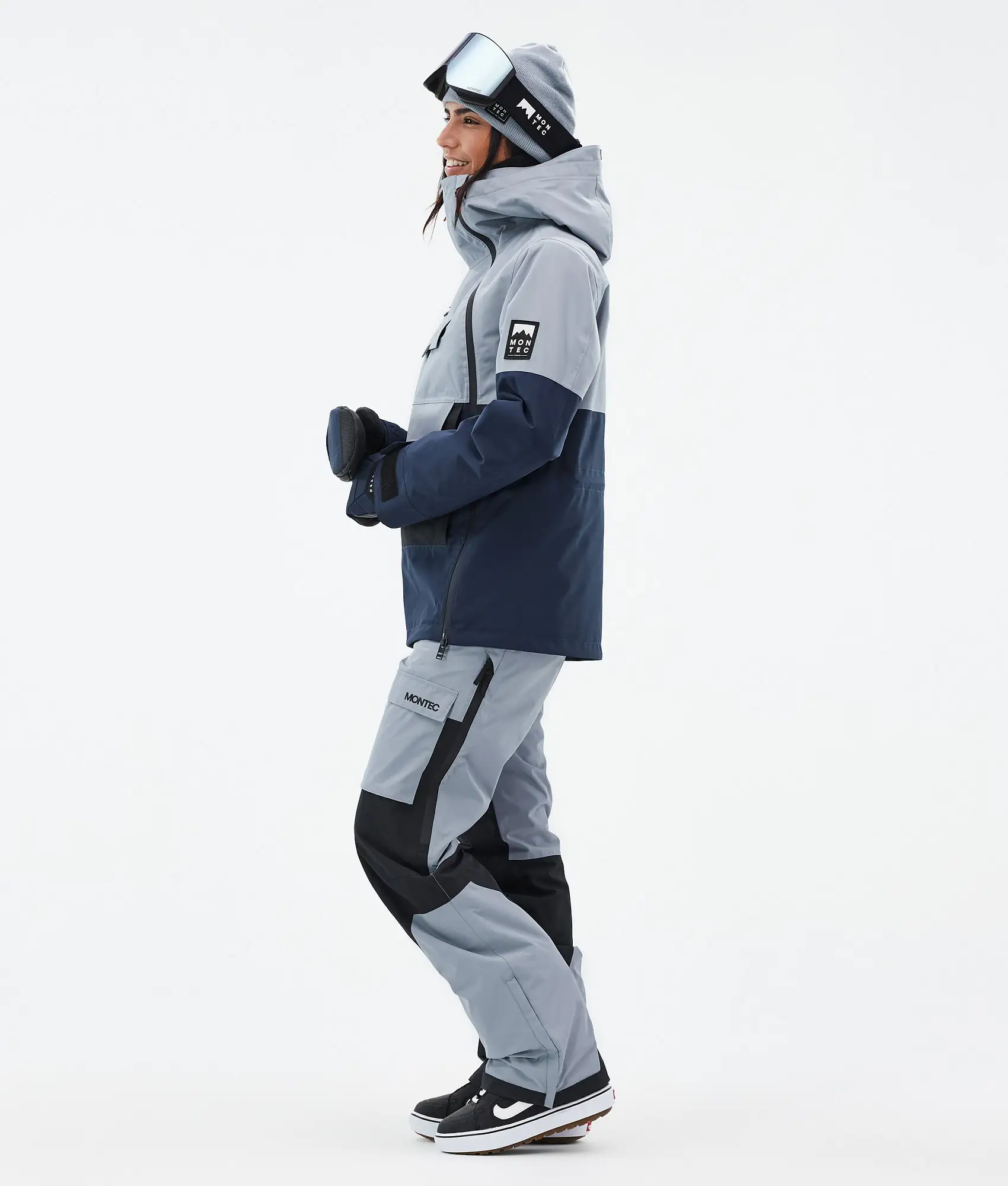 Doom W Snowboard Jacket Women Soft Blue/Black/Dark Blue
