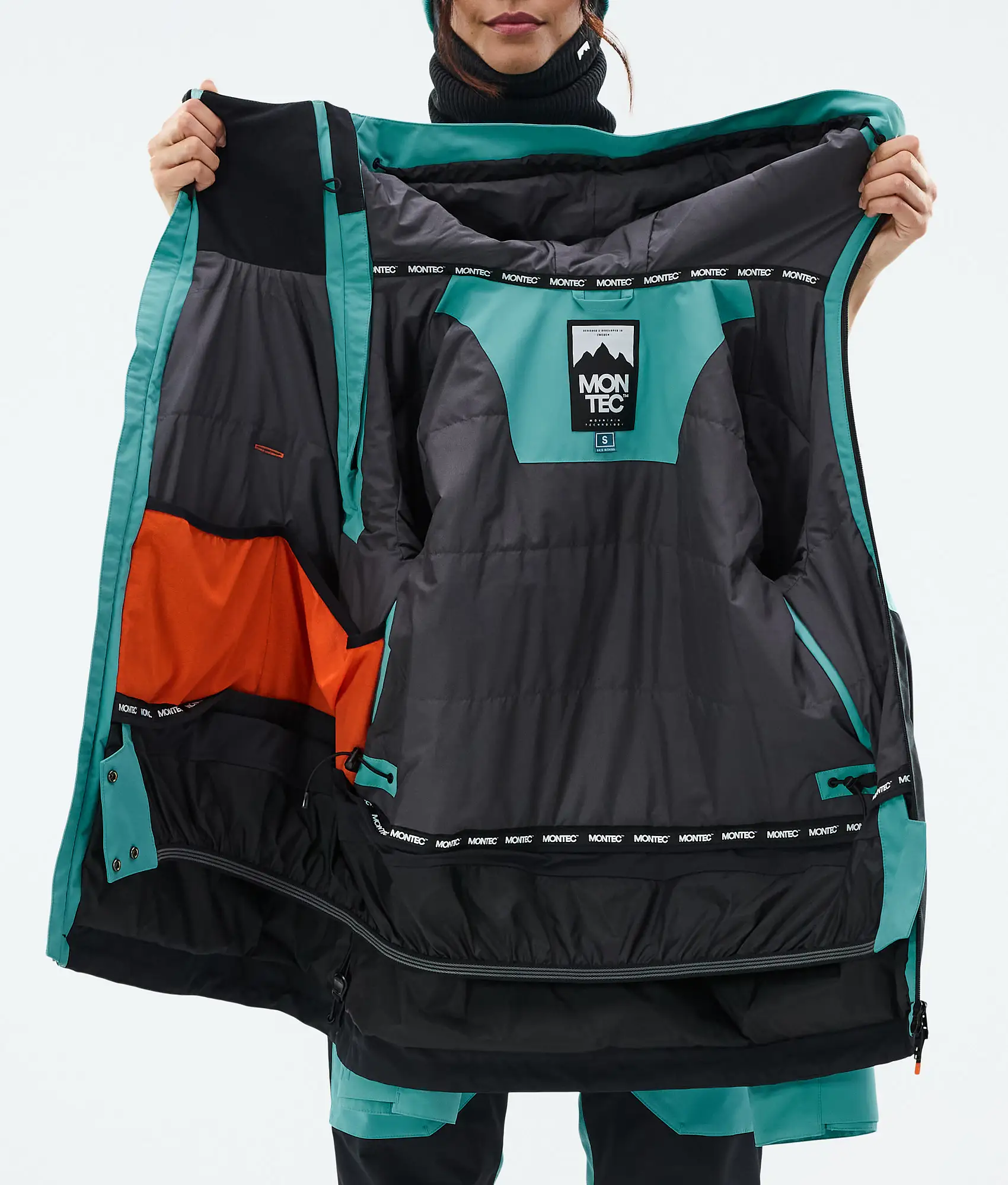 Doom W Ski Jacket Women Turquoise/Black