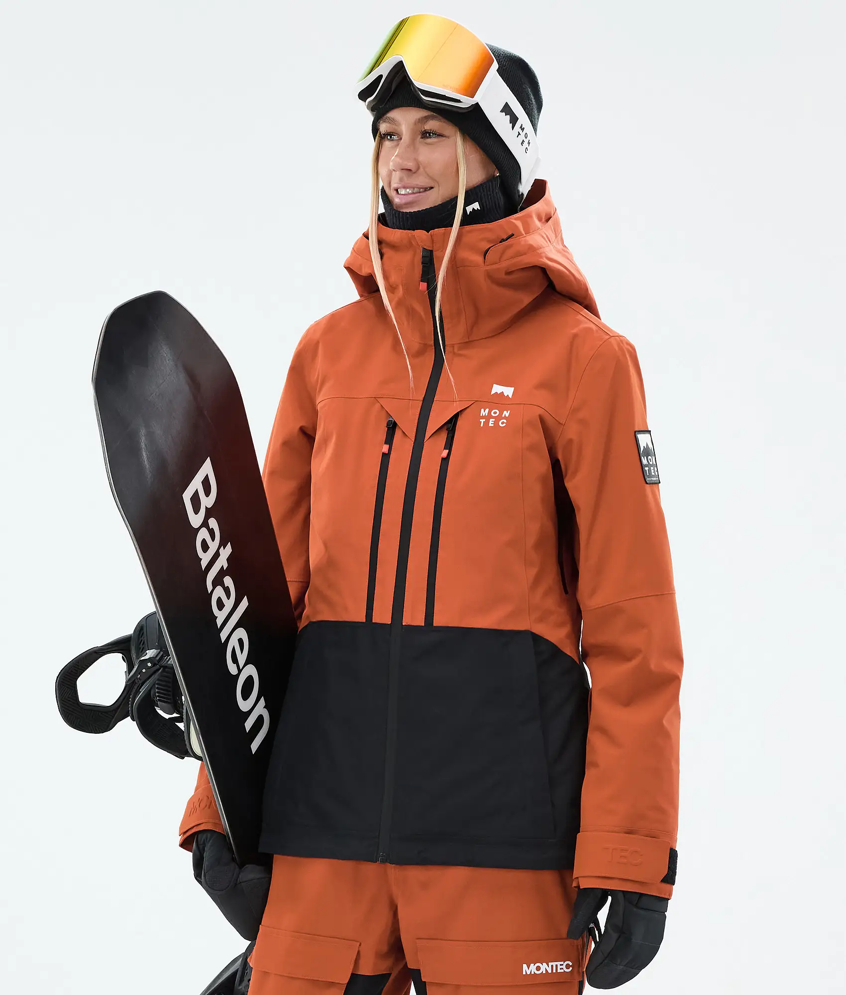 Moss W Snowboard Jacket Women Burned Orange/Black