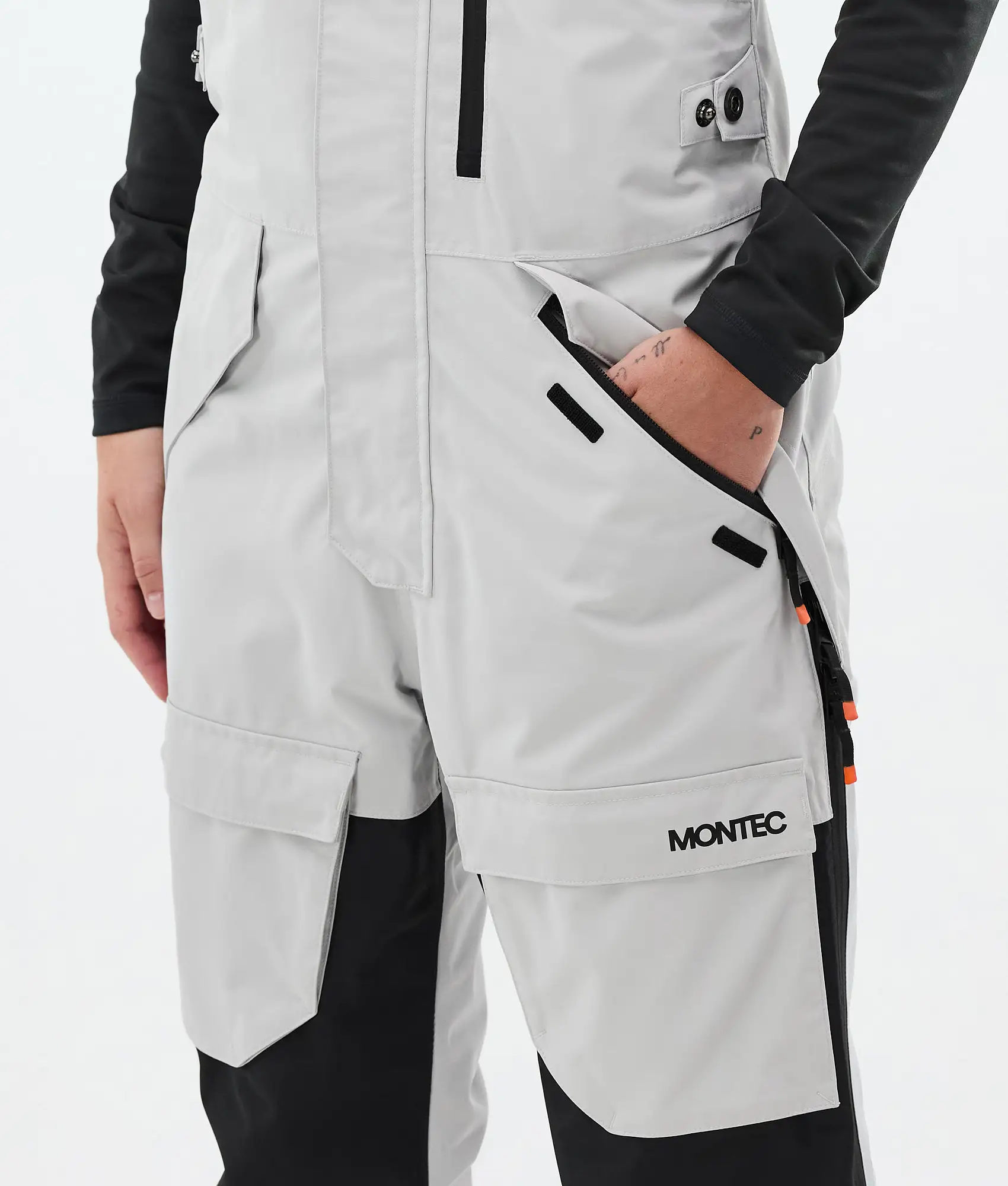 Fawk W Ski Pants Women Light Grey/Black