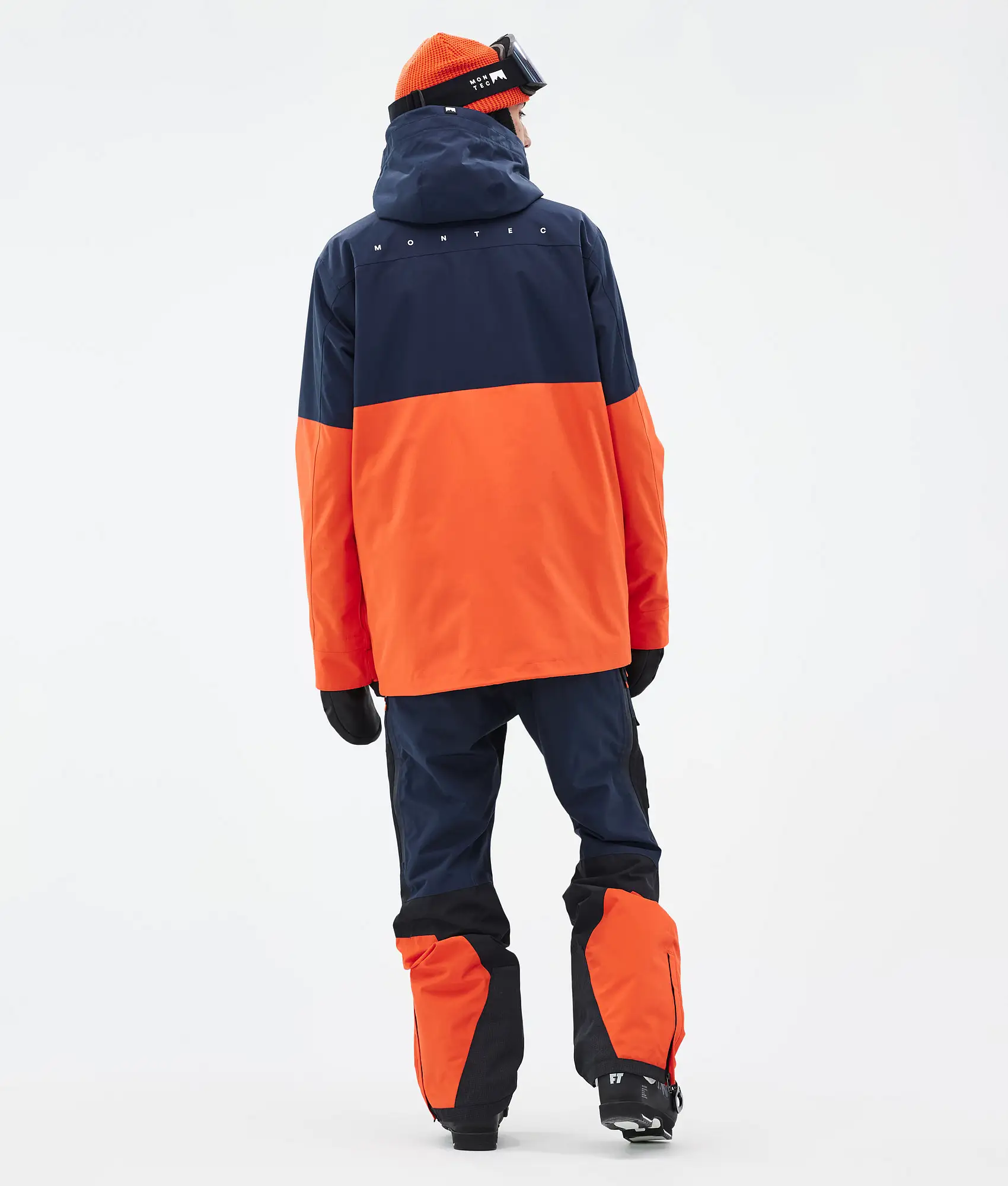 Doom/Fawk Ski Outfit Men Dark Blue/Black/Orange