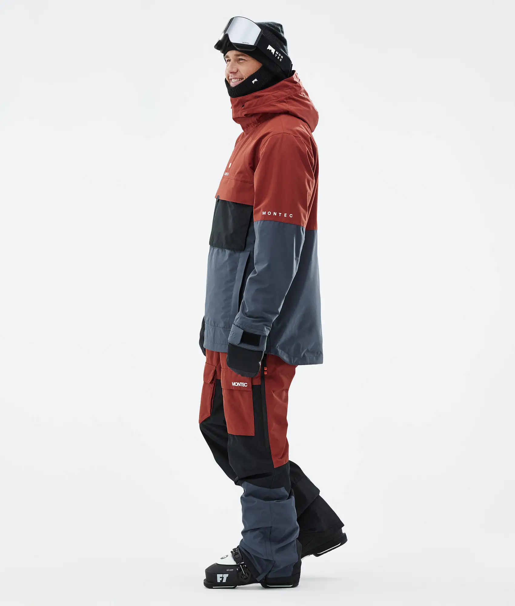 Dune Ski Jacket Men Rust/Black/Metal Blue