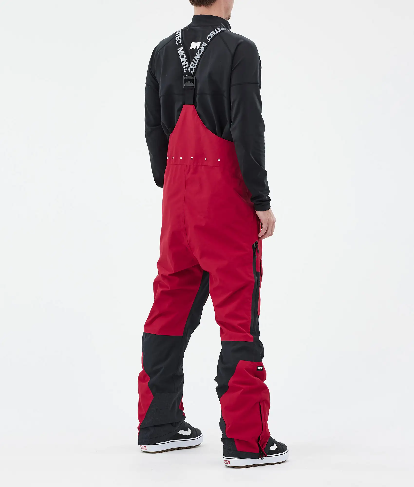 Fawk Snowboard Pants Men Deep Red/Black