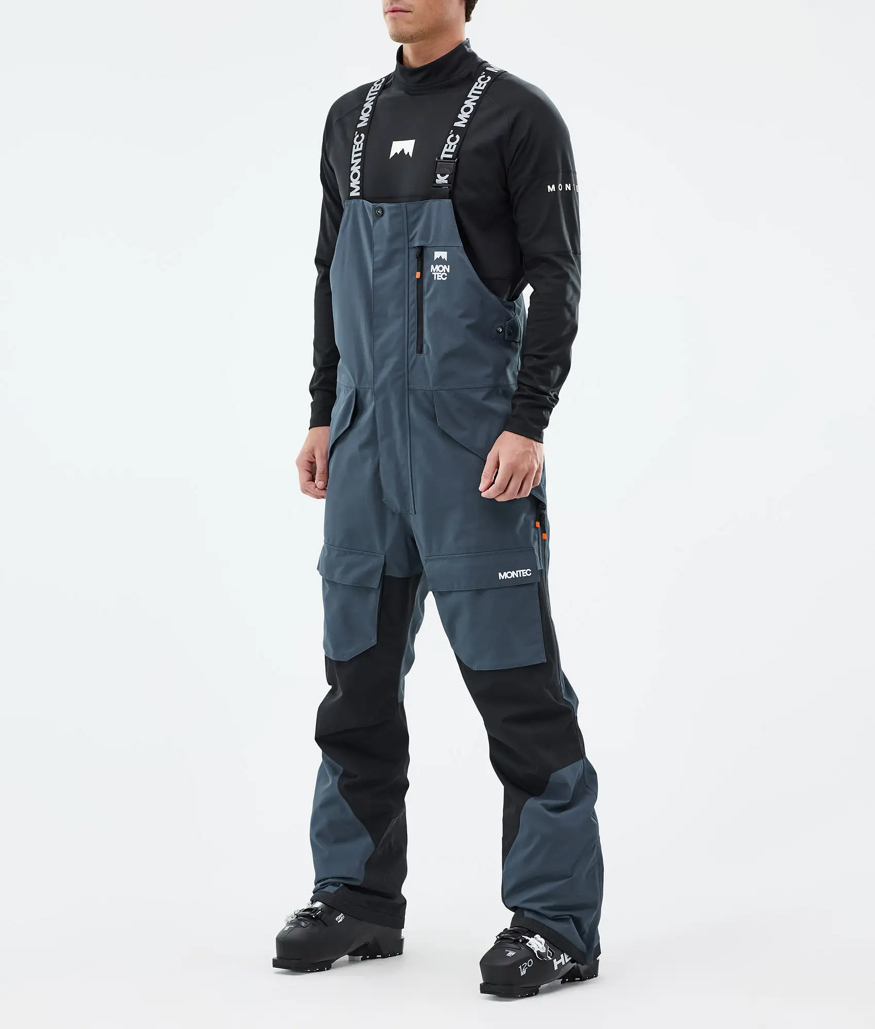 Fawk Ski Pants Men Metal Blue/Black