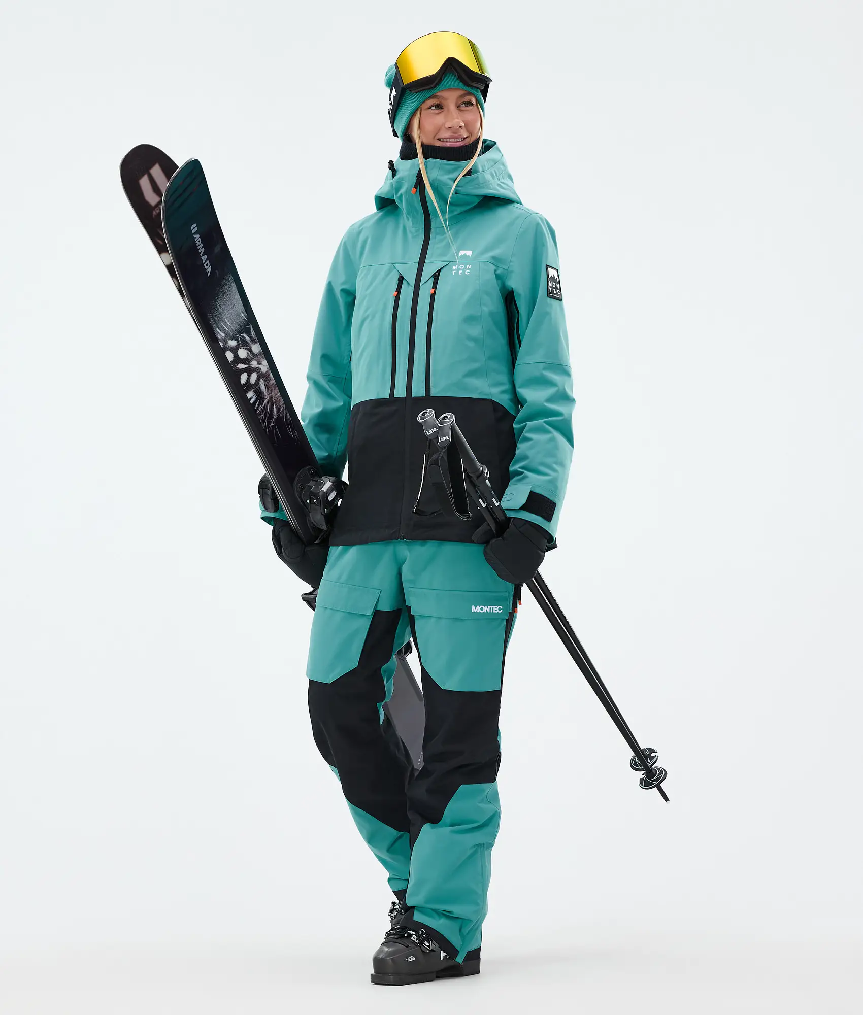 Moss W Ski Jacket Women Turquoise/Black