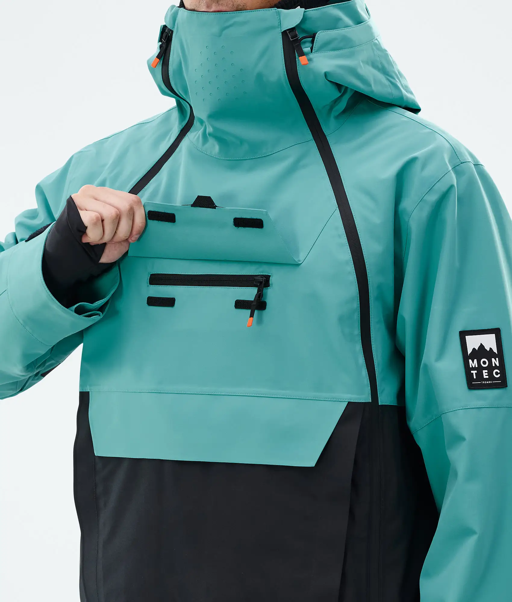 Doom Snowboard Jacket Men Turquoise/Black