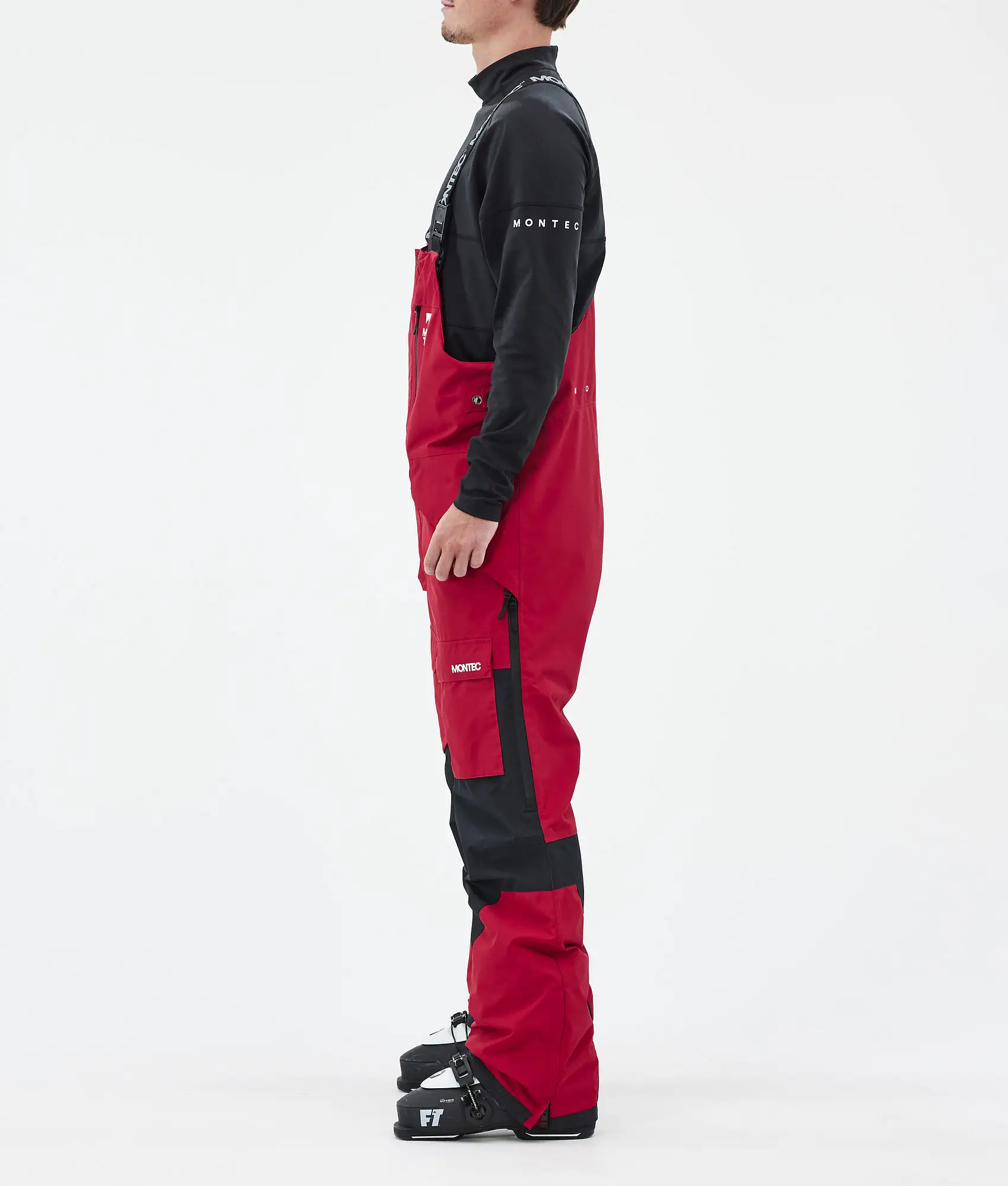 Fawk Ski Pants Men Deep Red/Black