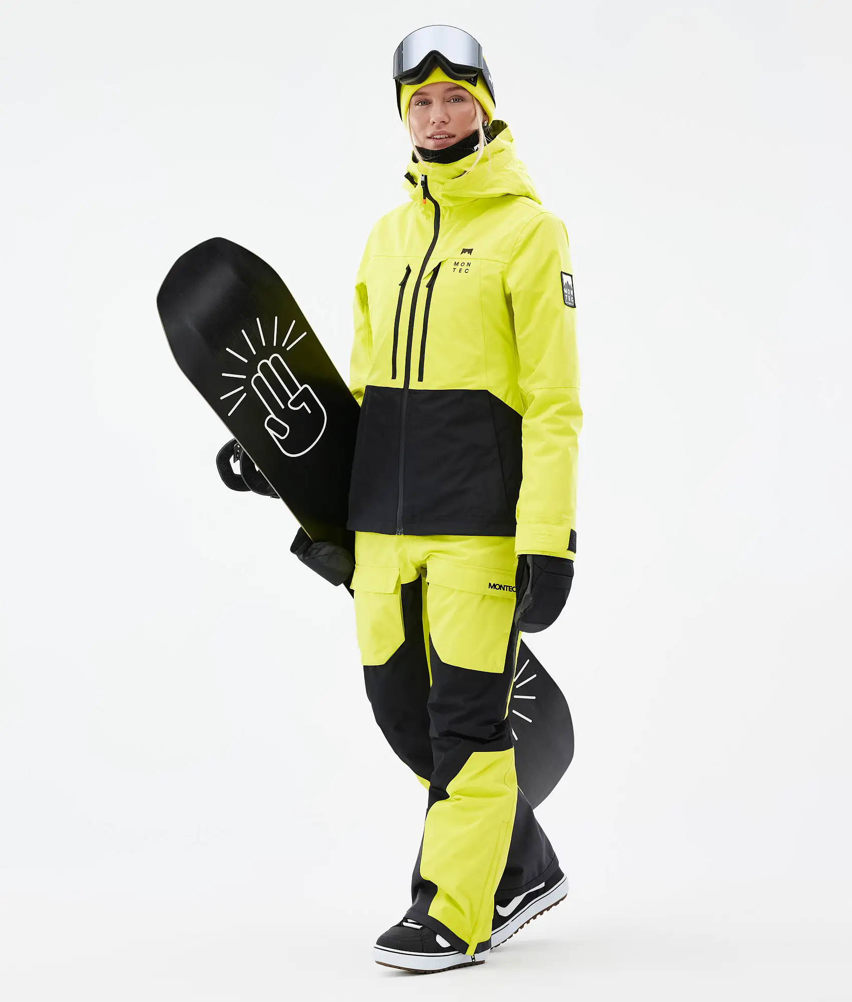 Moss W Snowboard Jacket Women Bright Yellow/Black