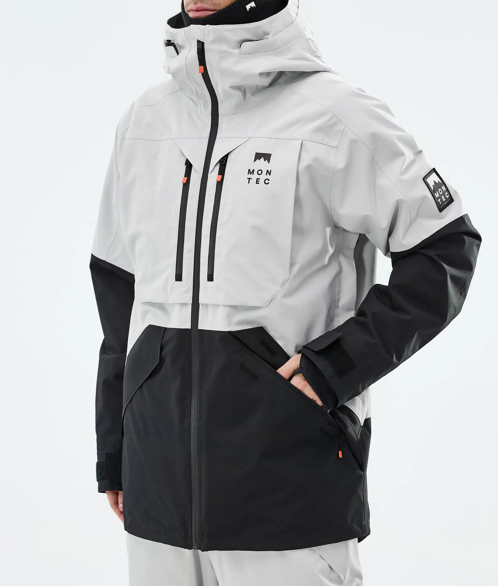 Arch Ski Jacket Men Light Grey/Black