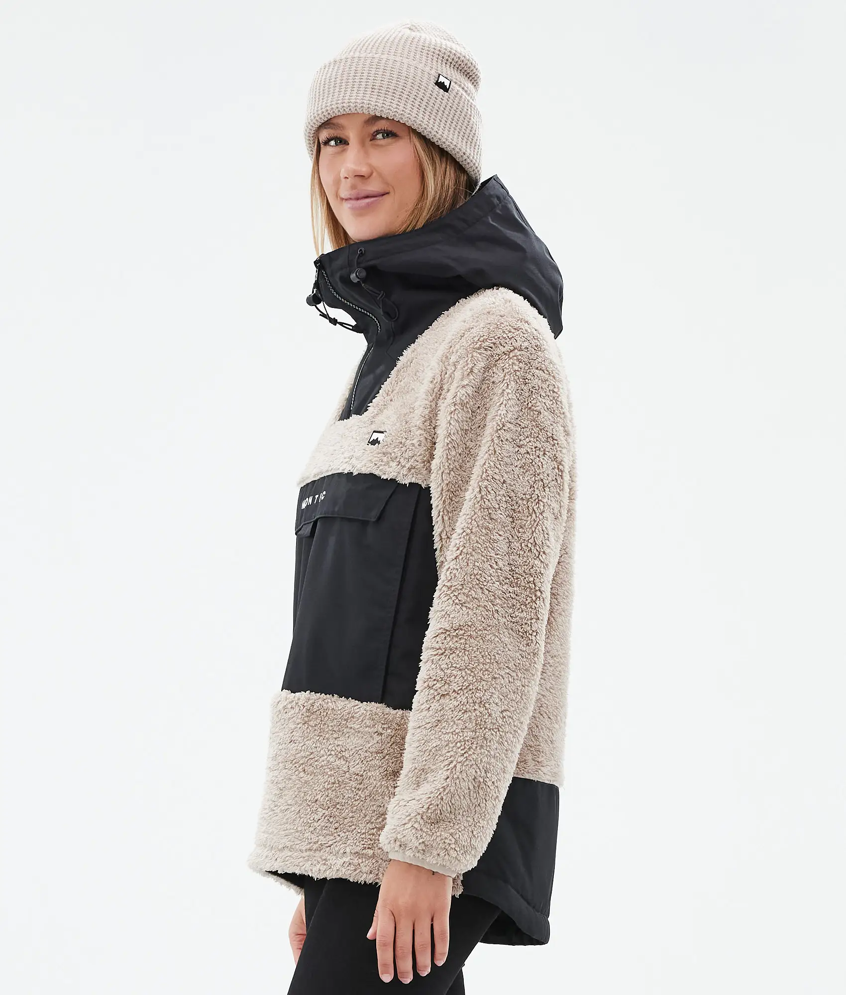 Lima W Fleece Hoodie Women Sand/Black