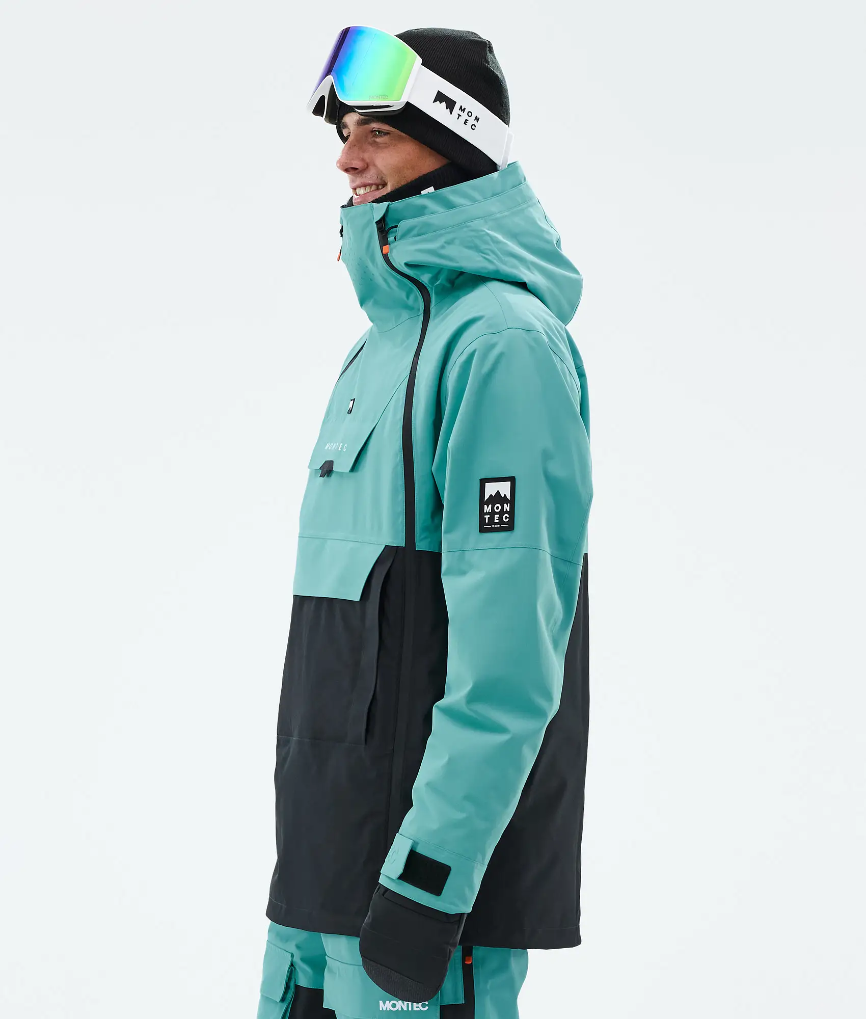 Doom Ski Jacket Men Turquoise/Black