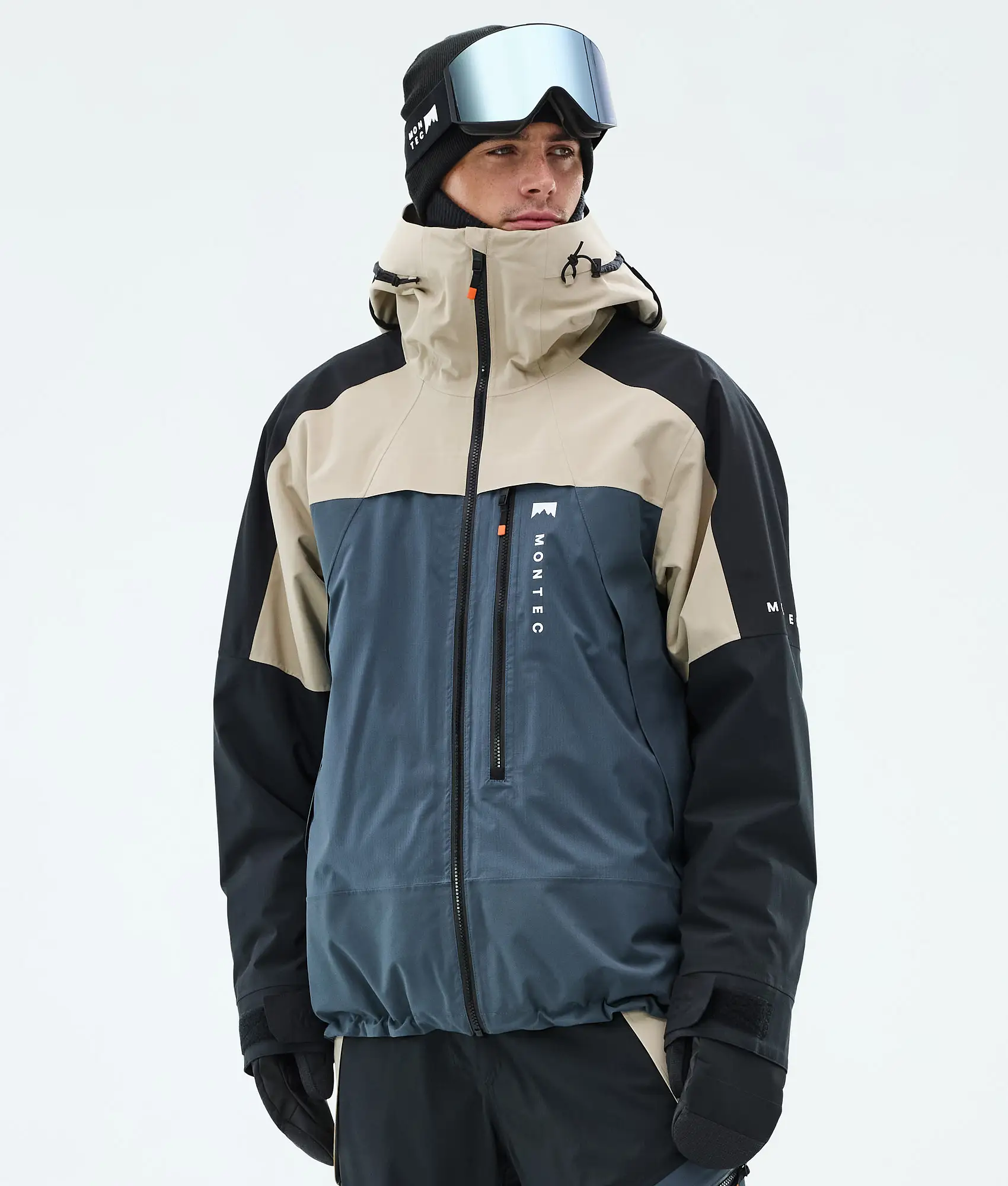 Oracle Ski Jacket Men Sand/Black/Metal Blue