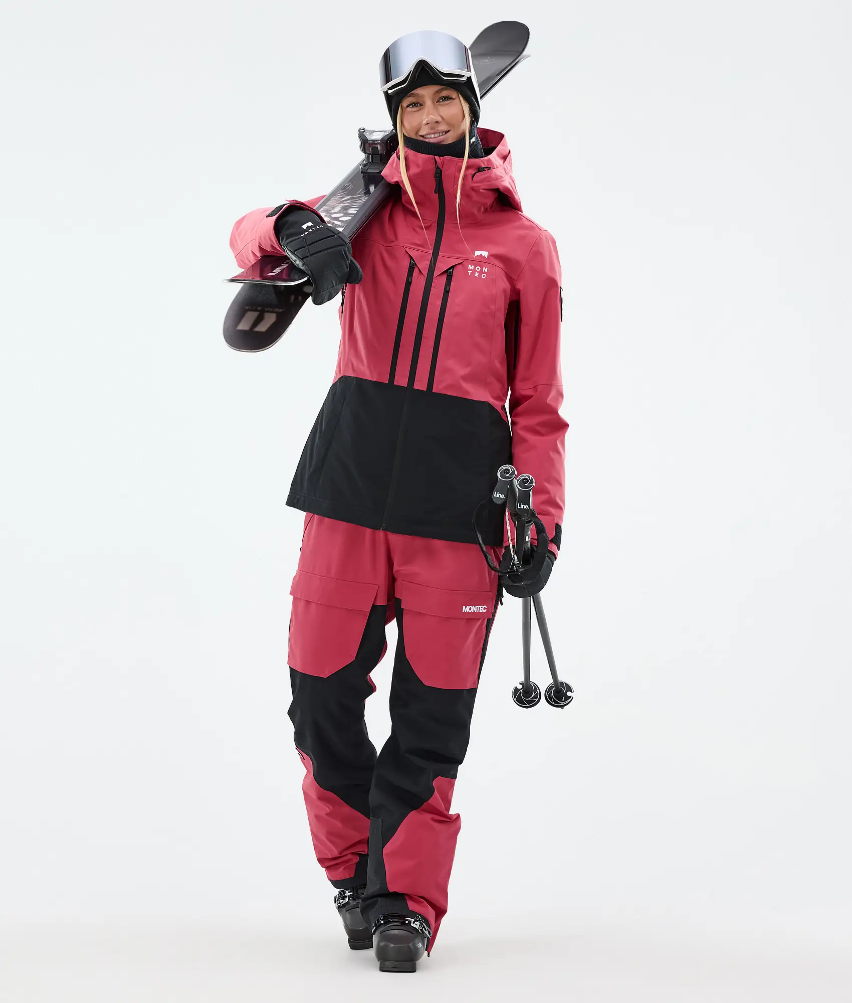 Moss W Ski Jacket Women Light Red/Black