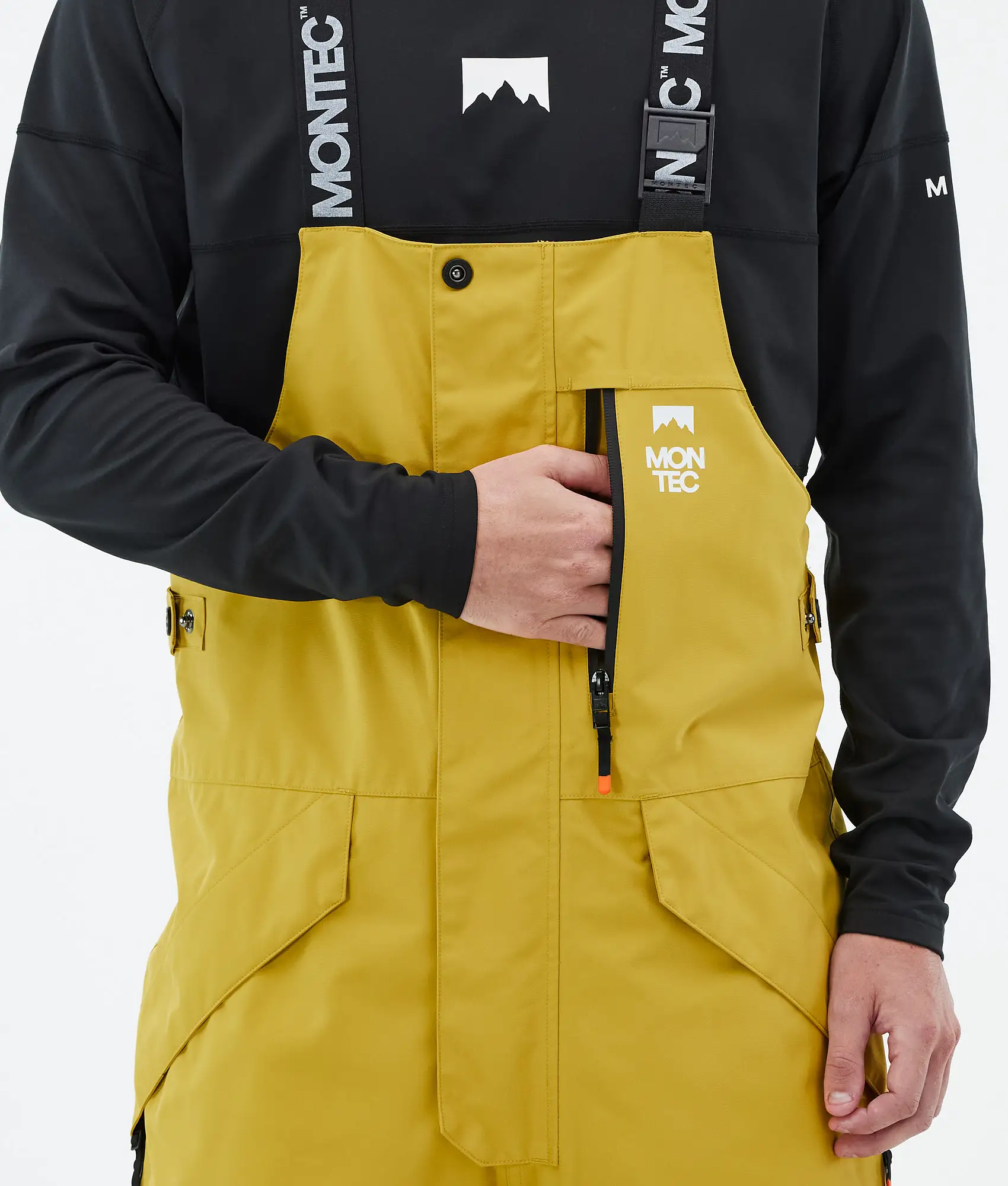 Fawk Snowboard Pants Men Yellow/Black