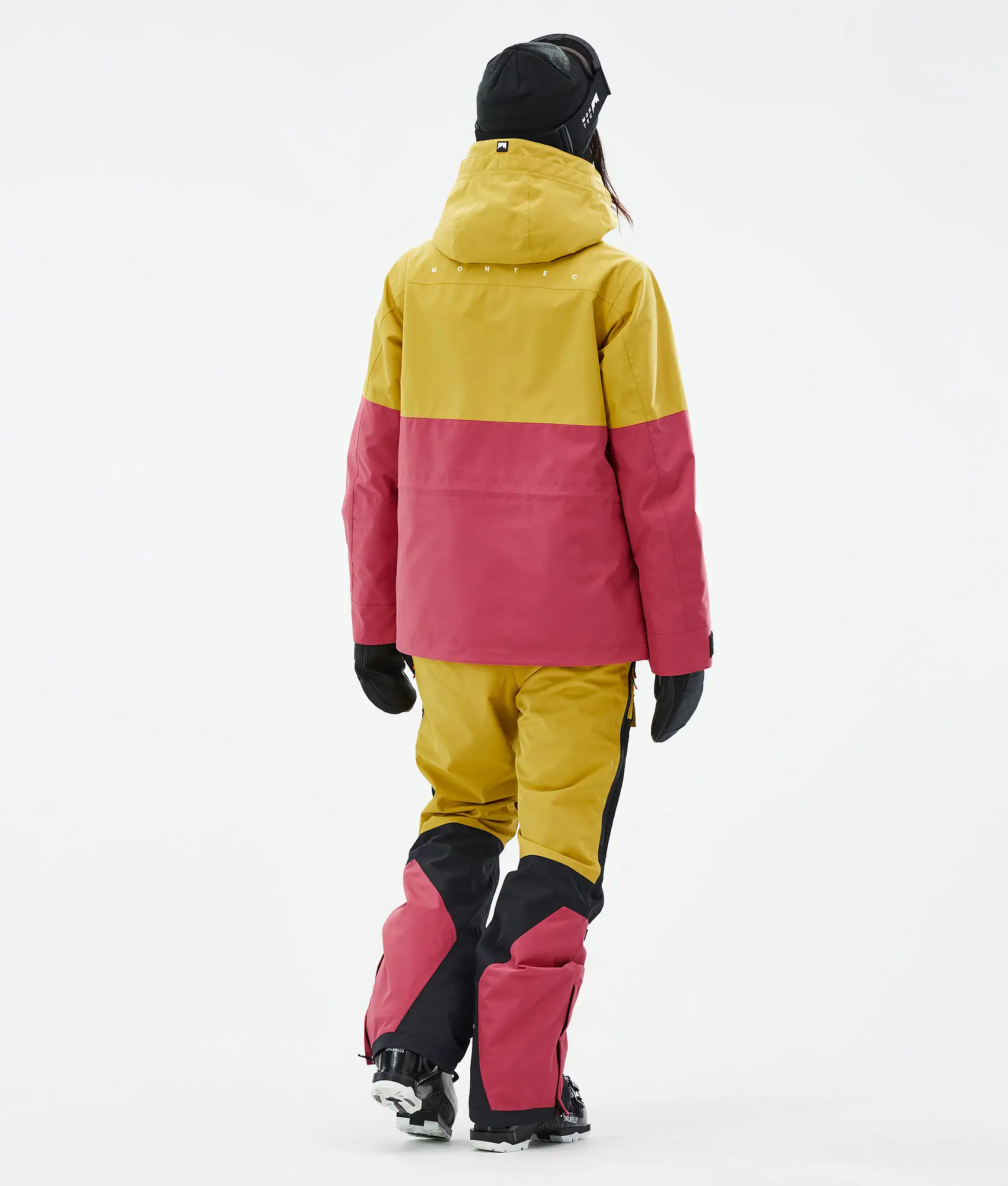 Doom W Ski Jacket Women Yellow/Black/Light Red