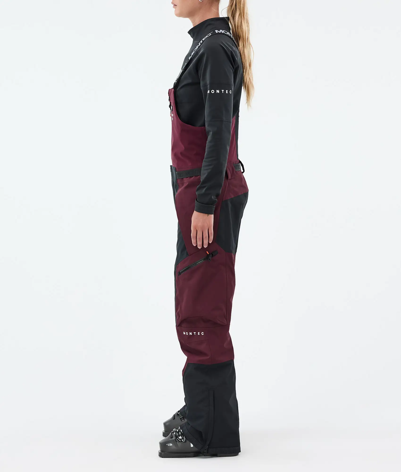 Dozer W Ski Pants Women Burgundy/Black