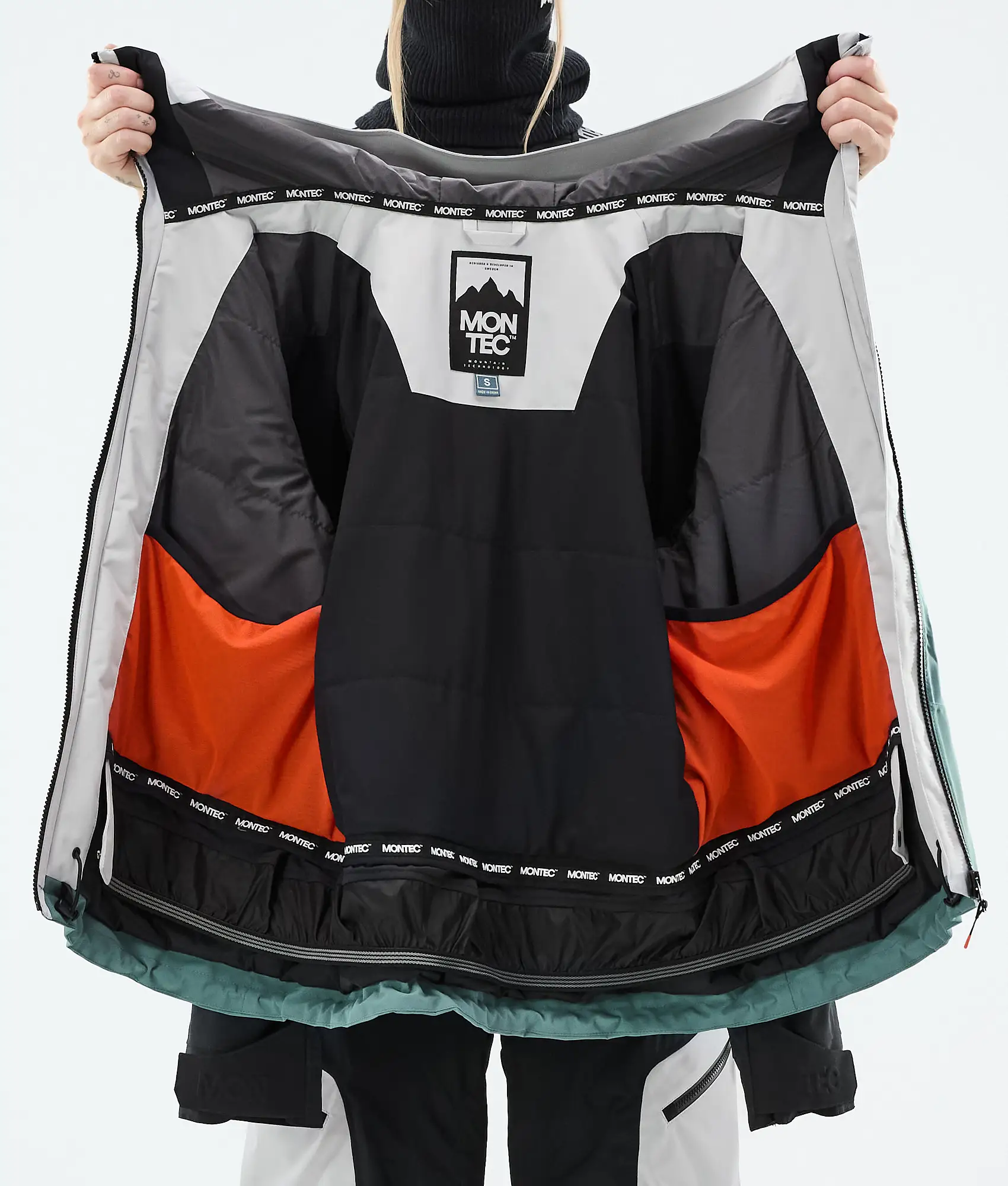 Oracle W Snowboard Jacket Women Light Grey/Black/Atlantic