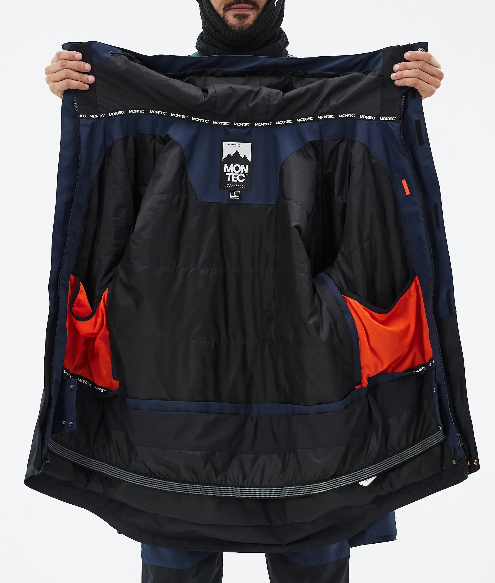 Fawk Ski Jacket Men Dark Blue/Black